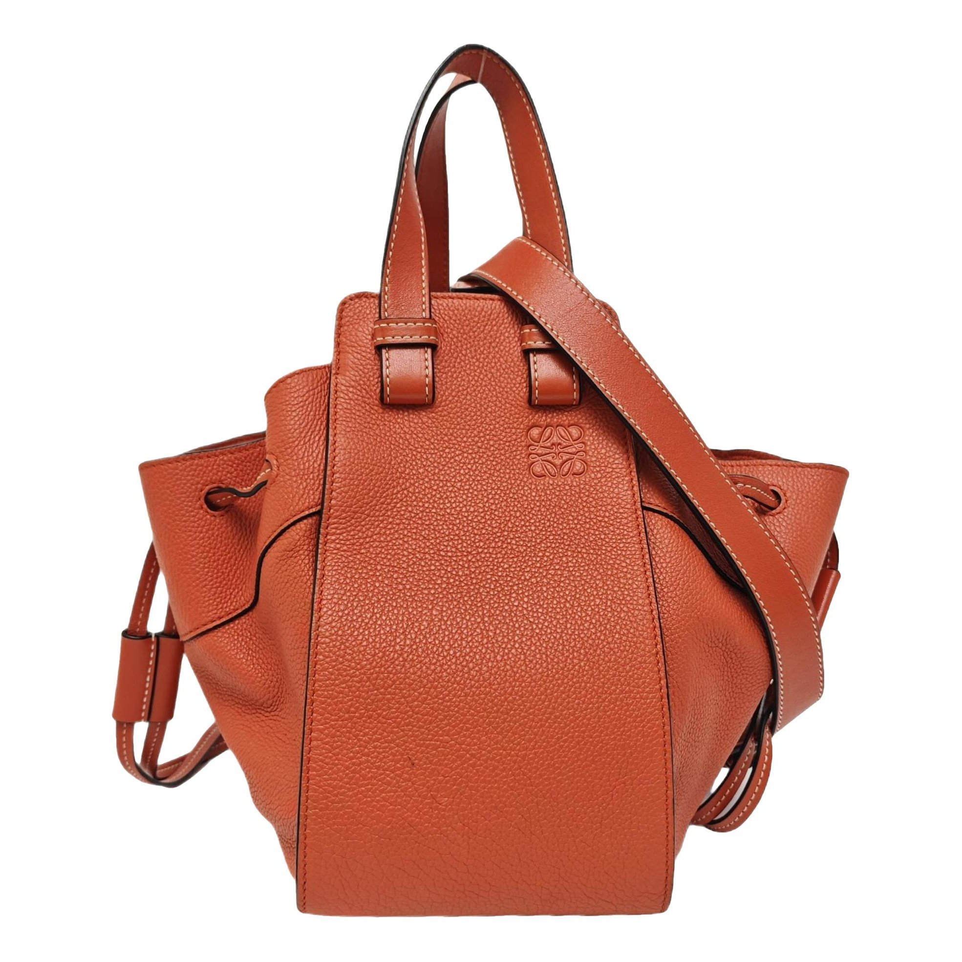 Hammock leather handbag