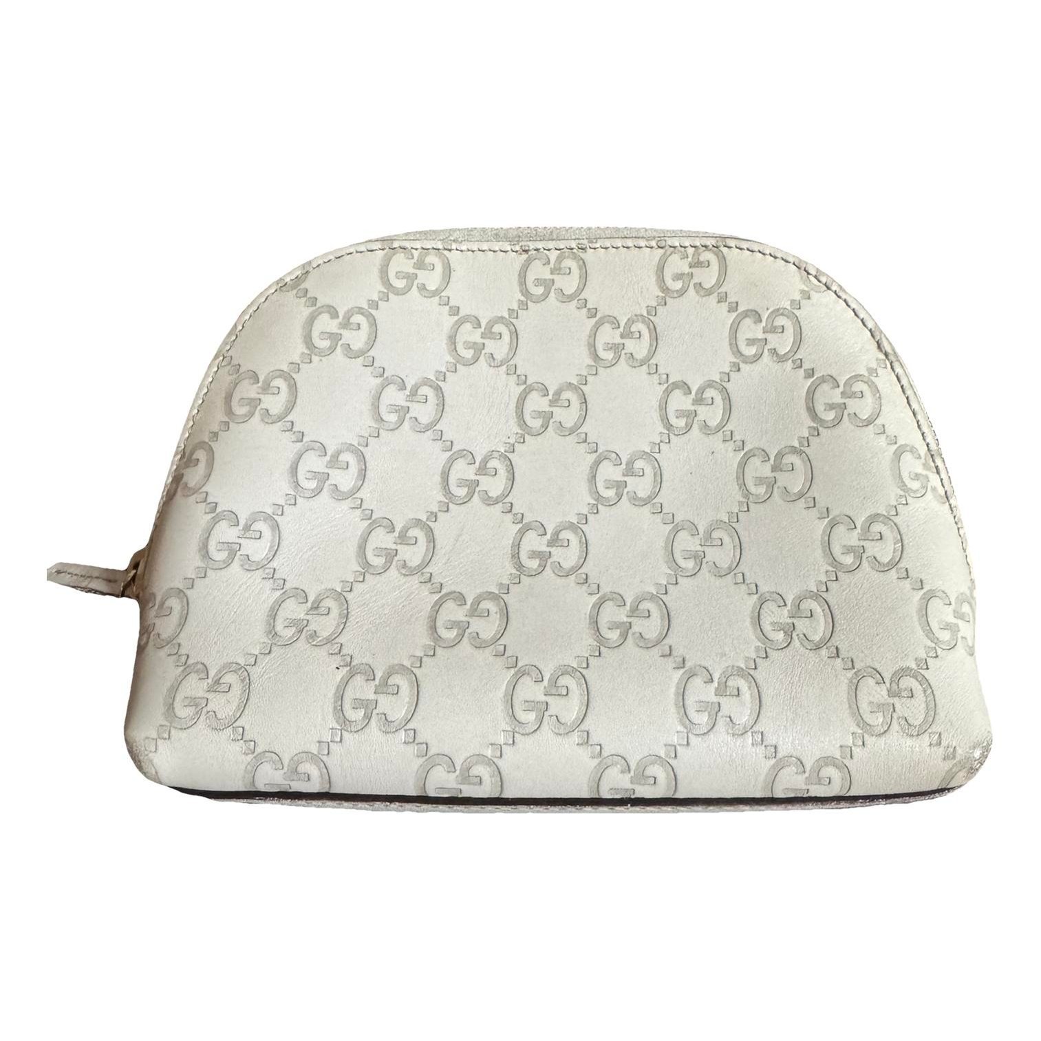 Leather clutch bag