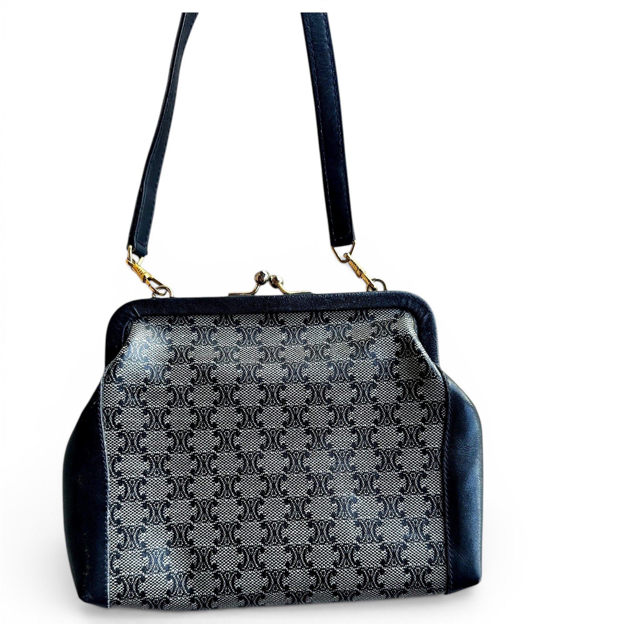Leather clutch bag
