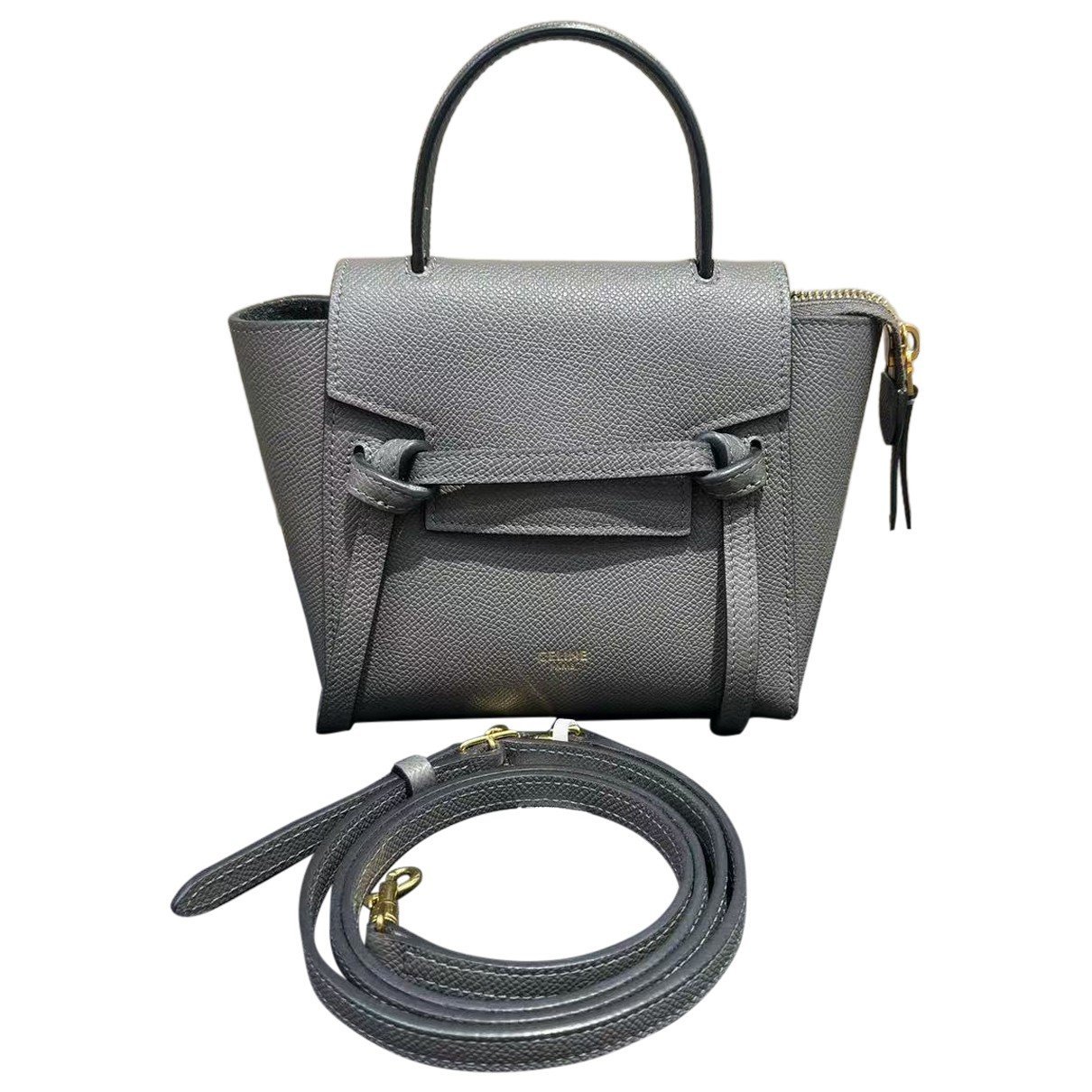 Belt leather handbag