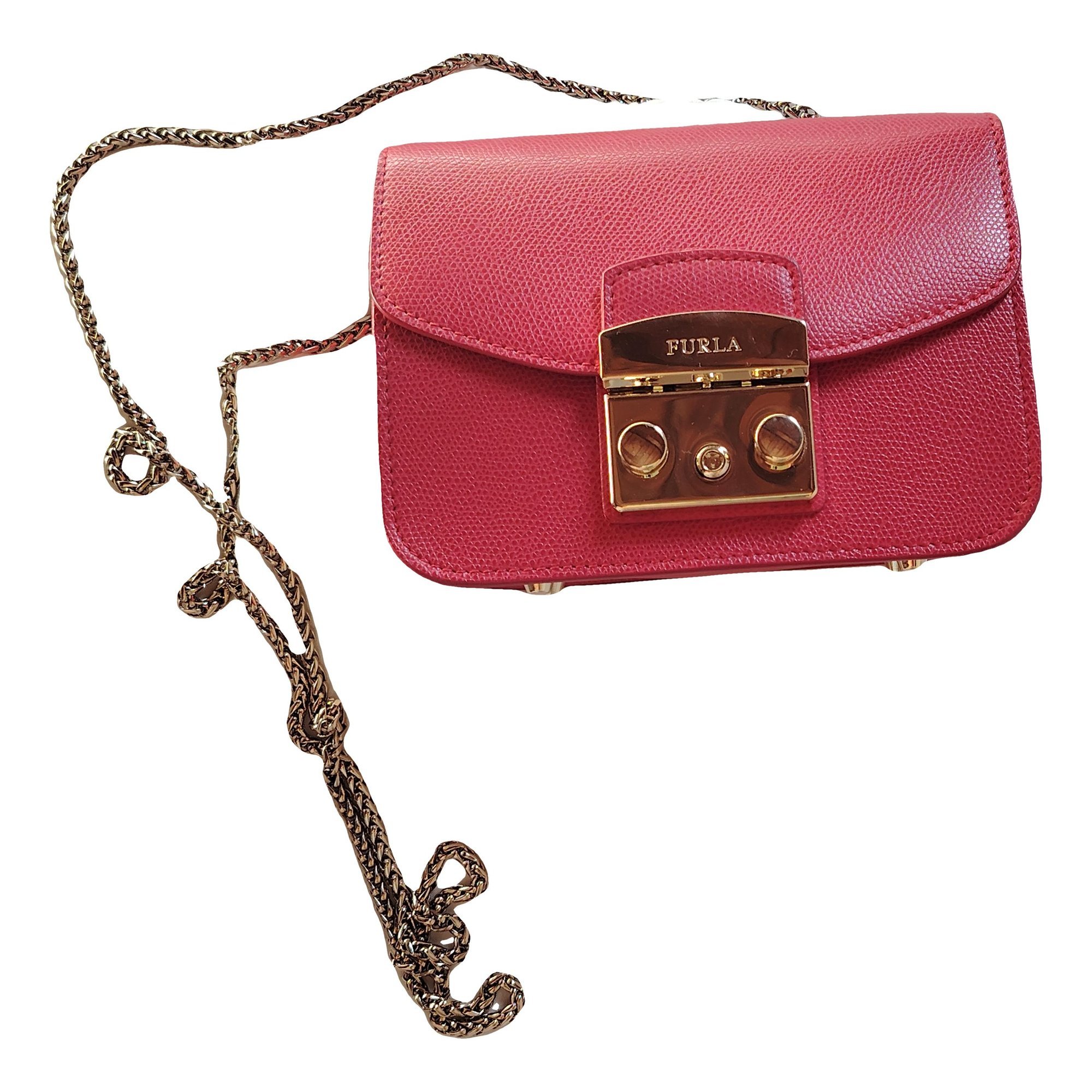 Metropolis leather clutch bag