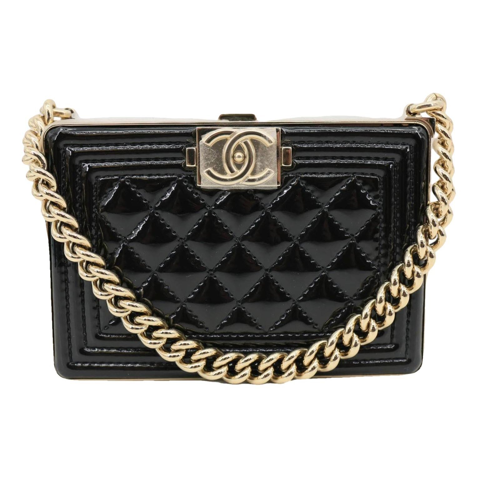 Leather clutch bag