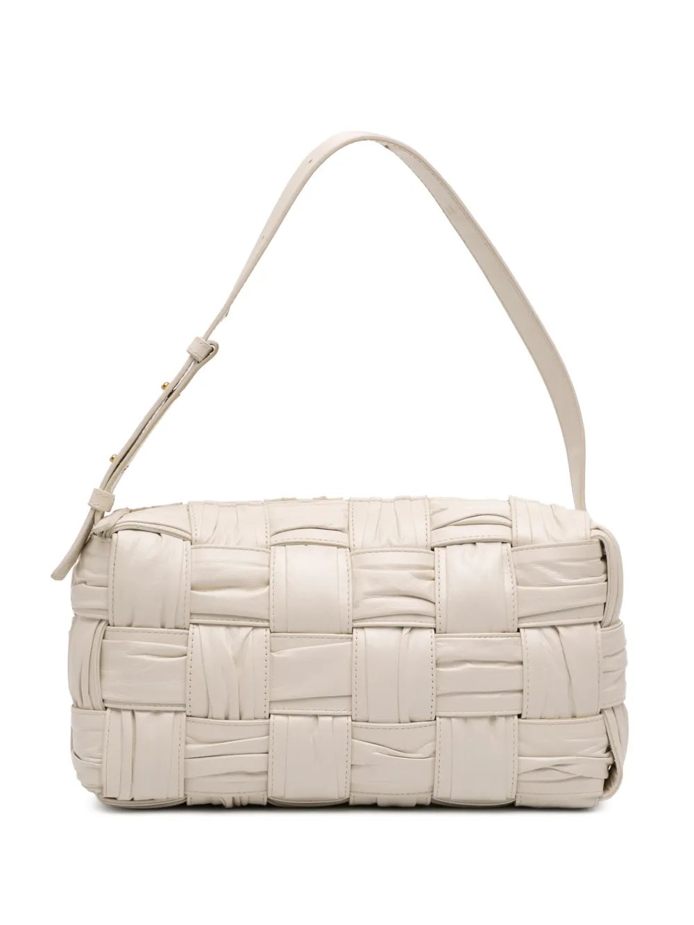 2012-2026 Calfskin Intreccio Plisse Cassette shoulder bag