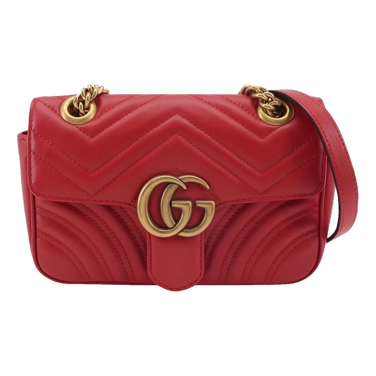 GG Marmont Flap leather handbag