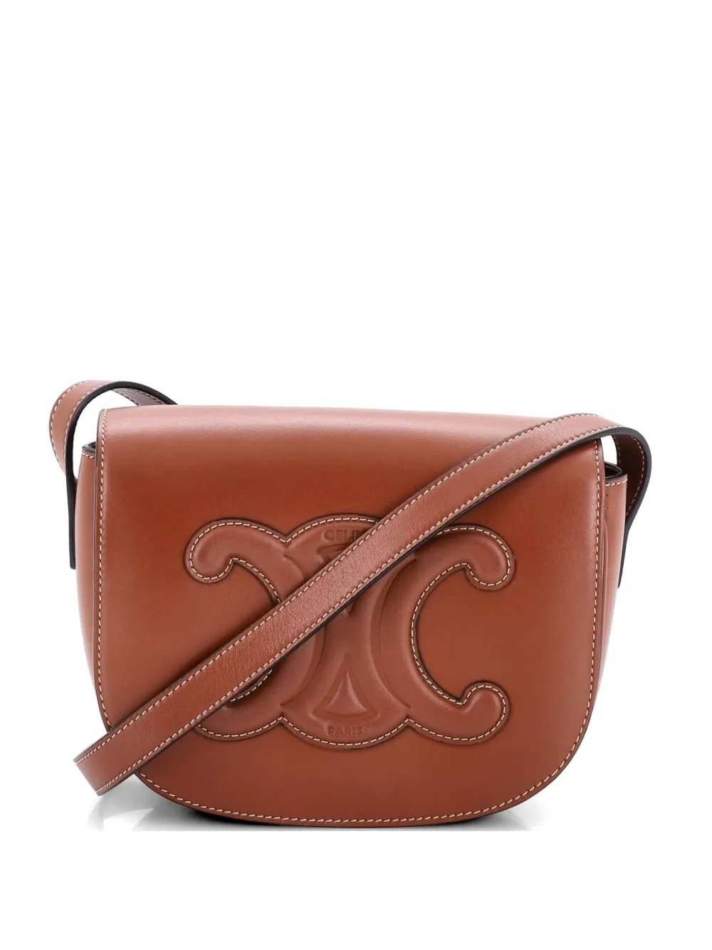 Cuir Triomphe Folco Bag Leather crossbody bag