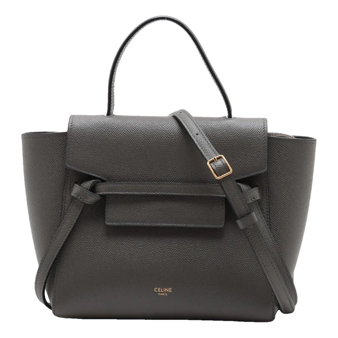 Belt leather handbag