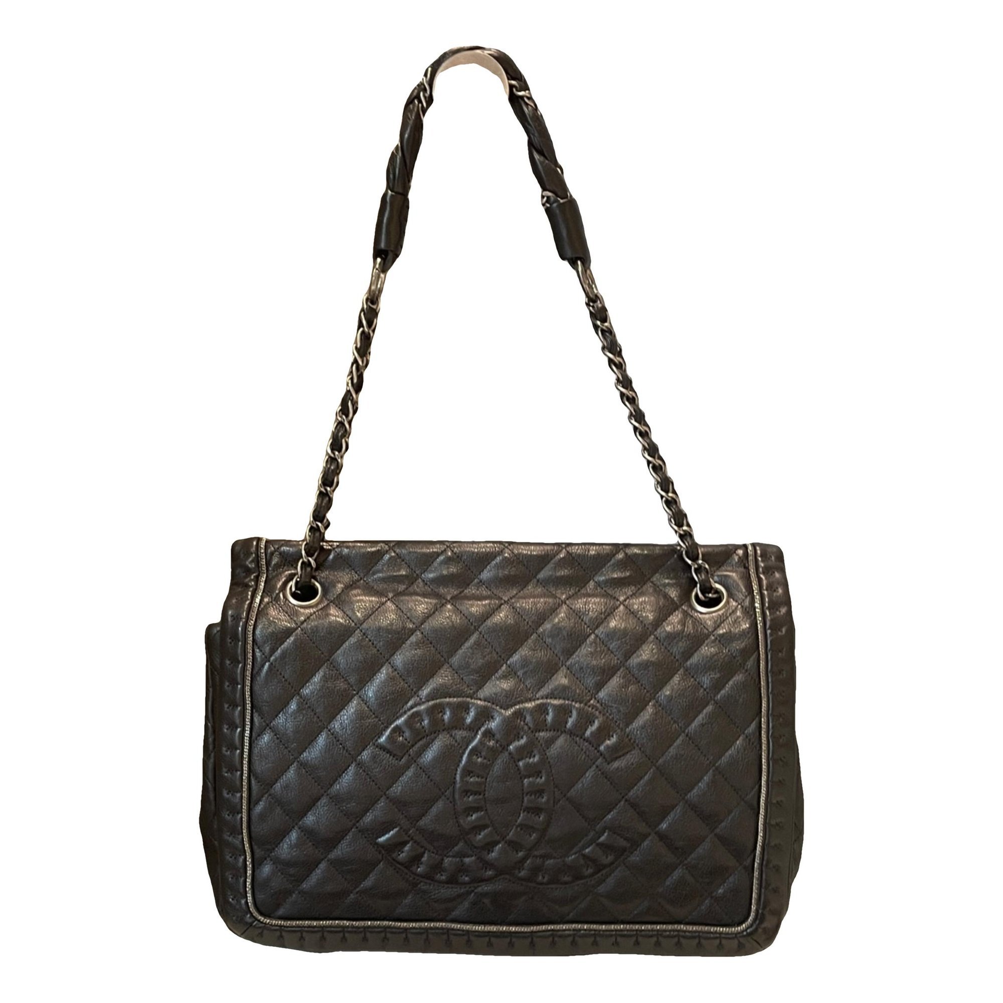 Grand shopping leather tote
