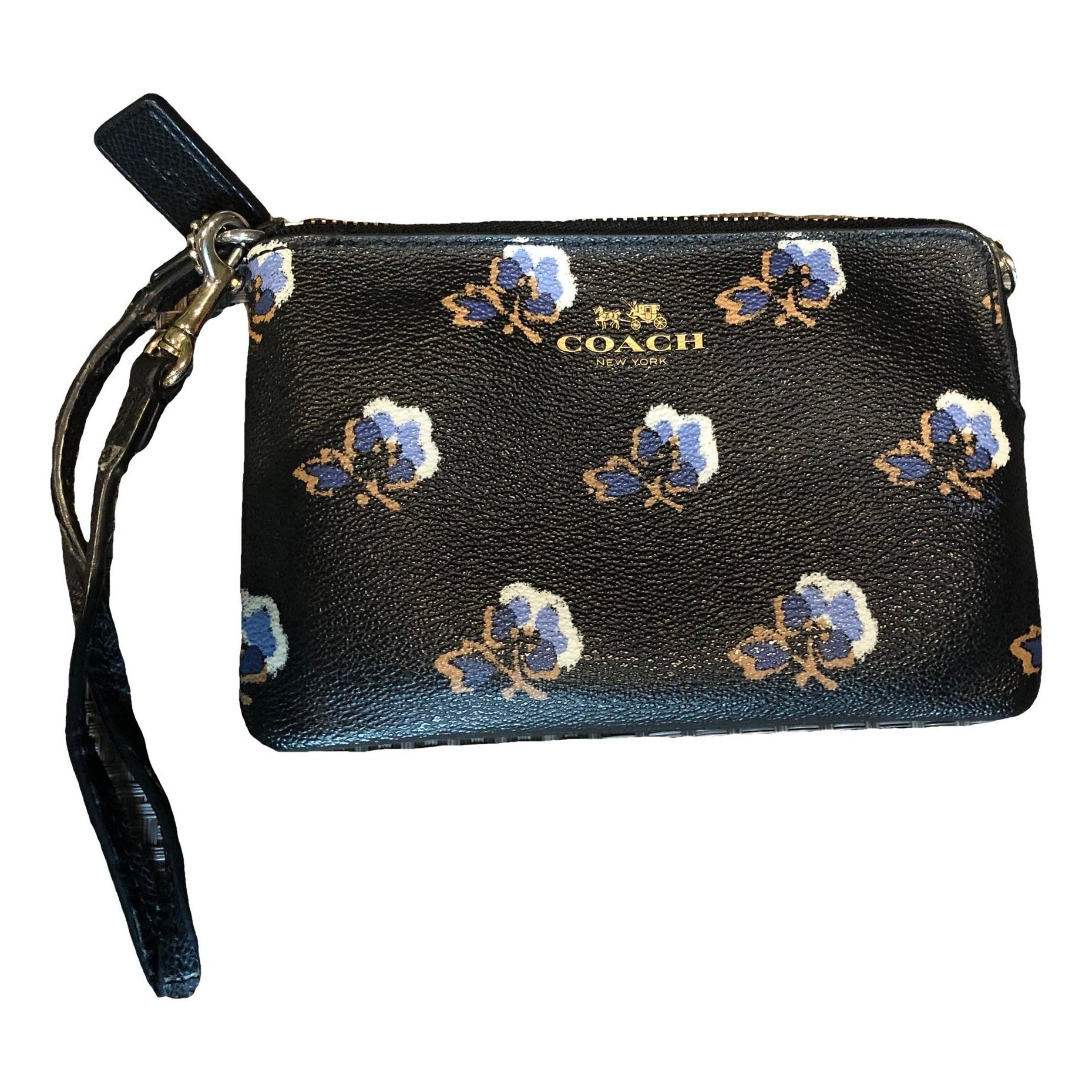 Leather clutch bag