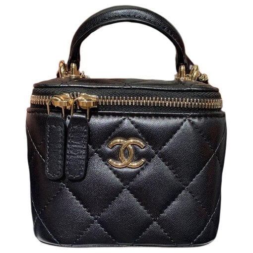 Trendy CC Vanity leather handbag