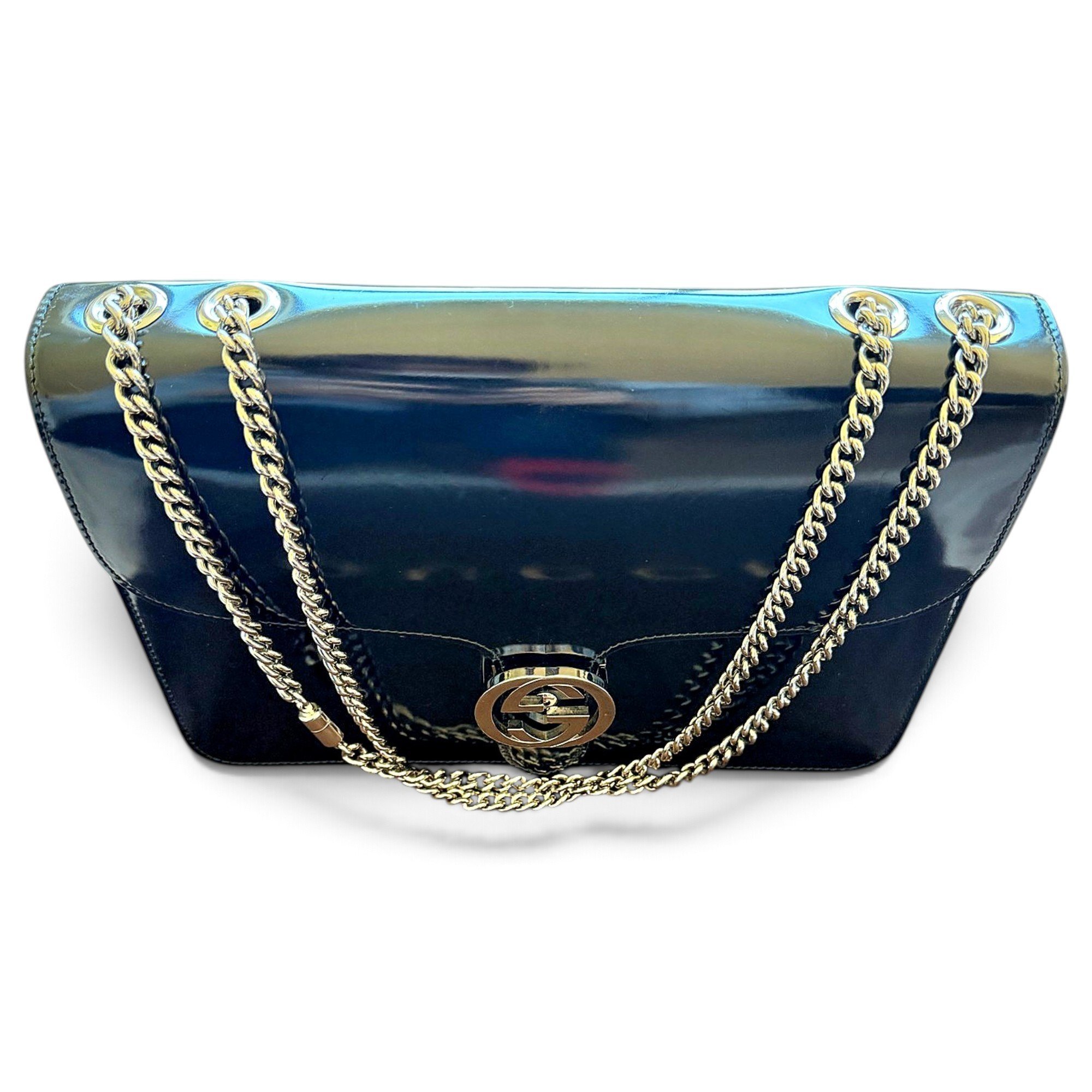 Arli patent leather handbag
