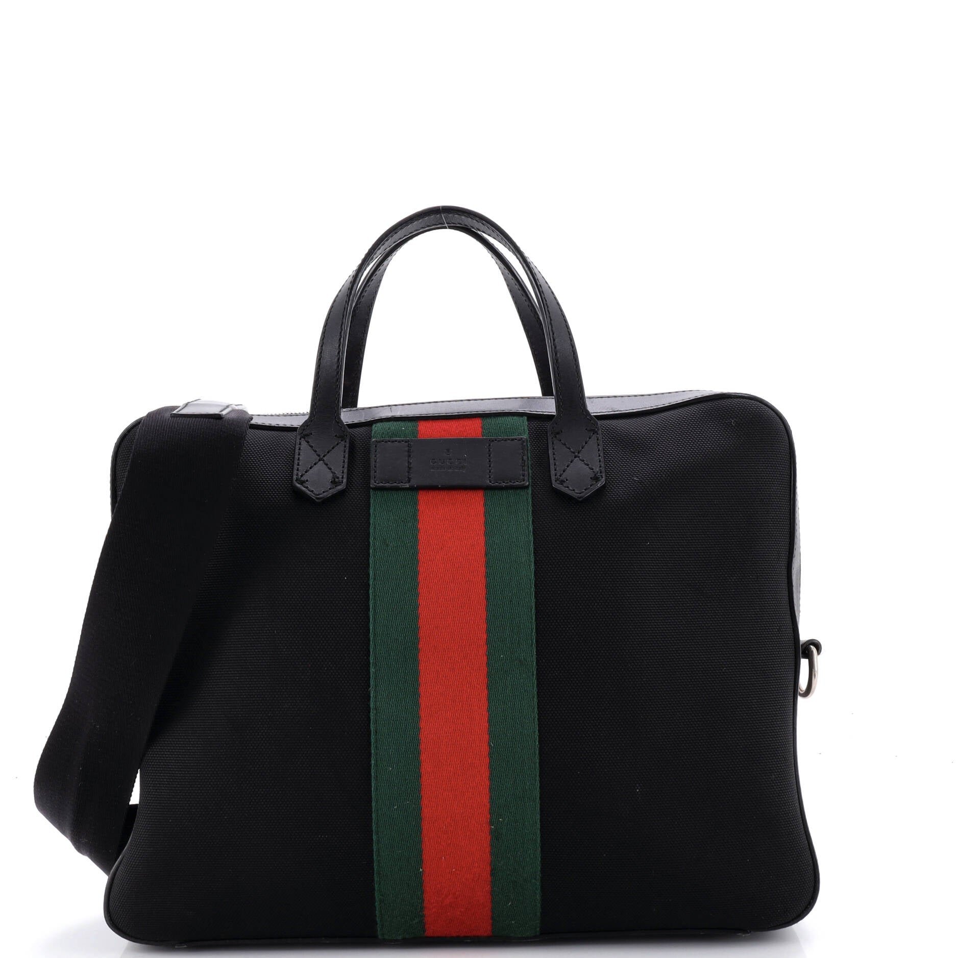 Web Zip Around Briefcase Techno Canvas Medium