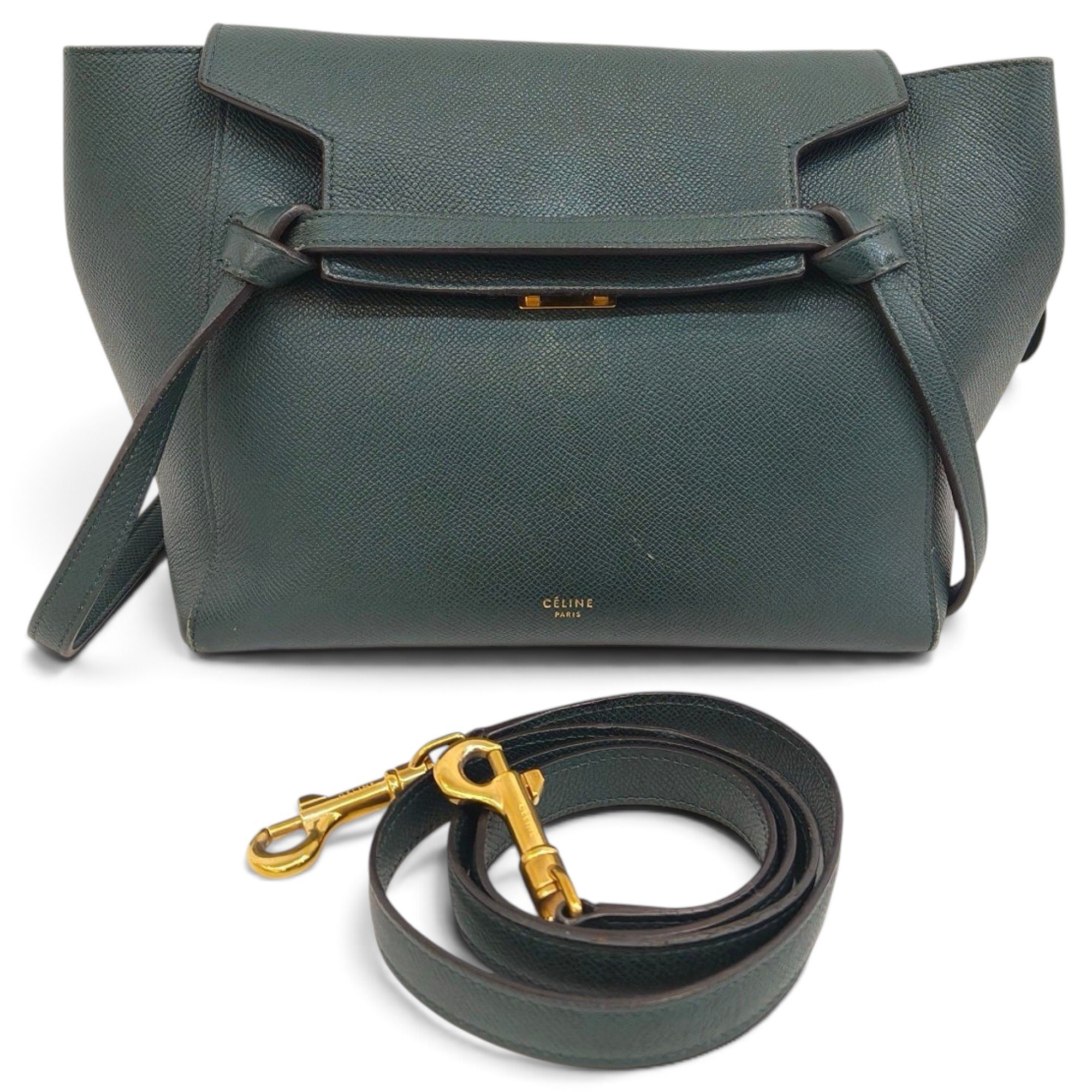 Belt leather handbag