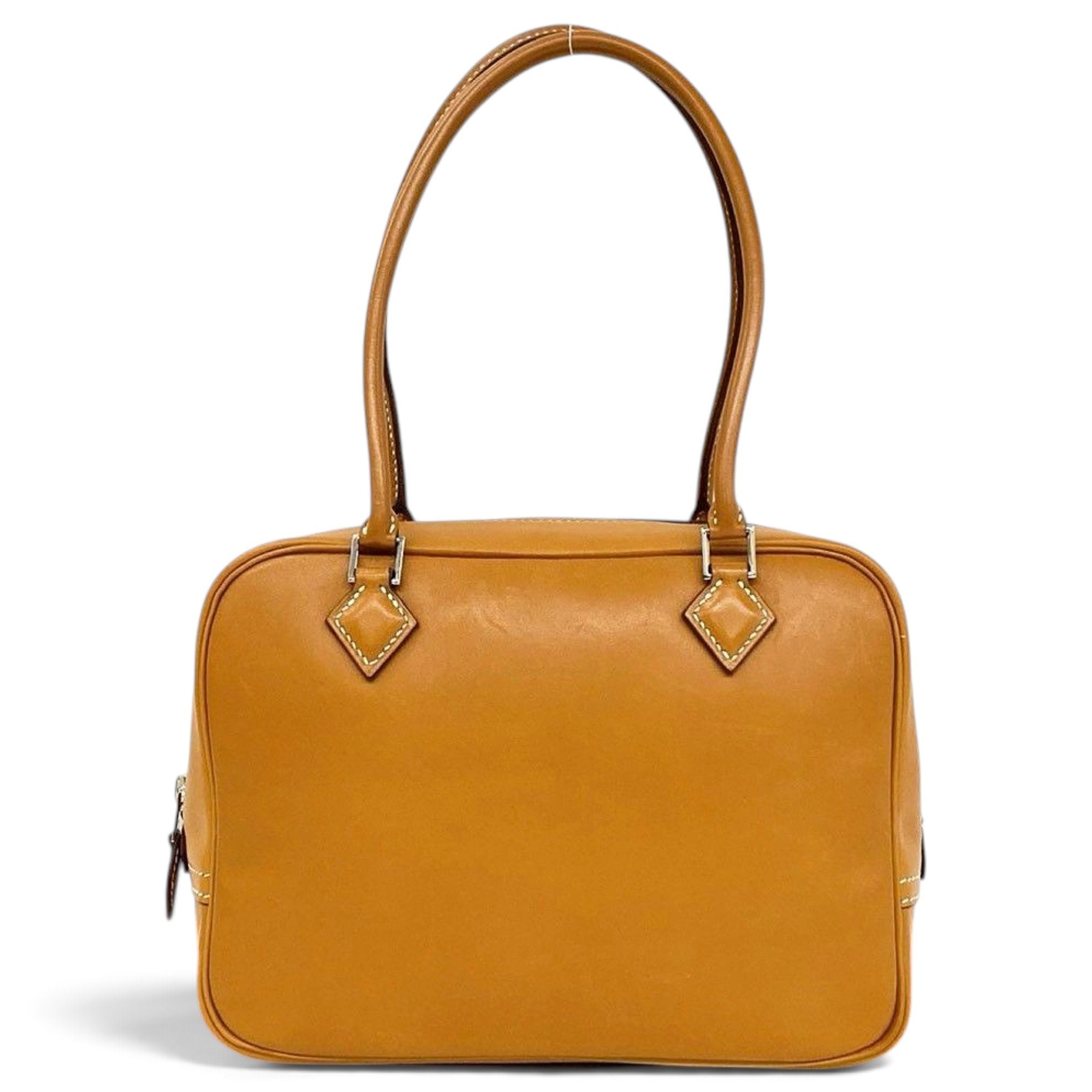Plume leather handbag