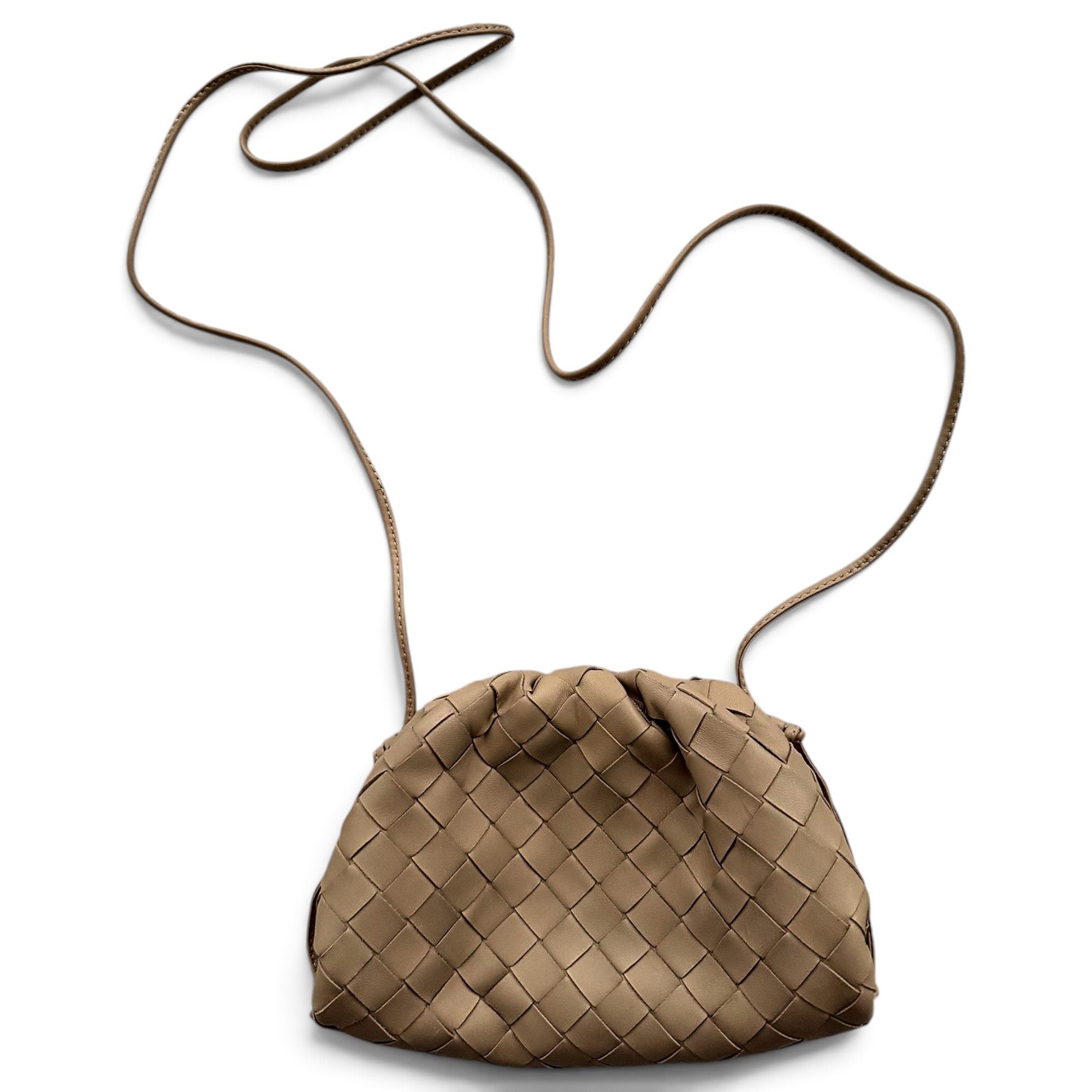Pouch leather handbag