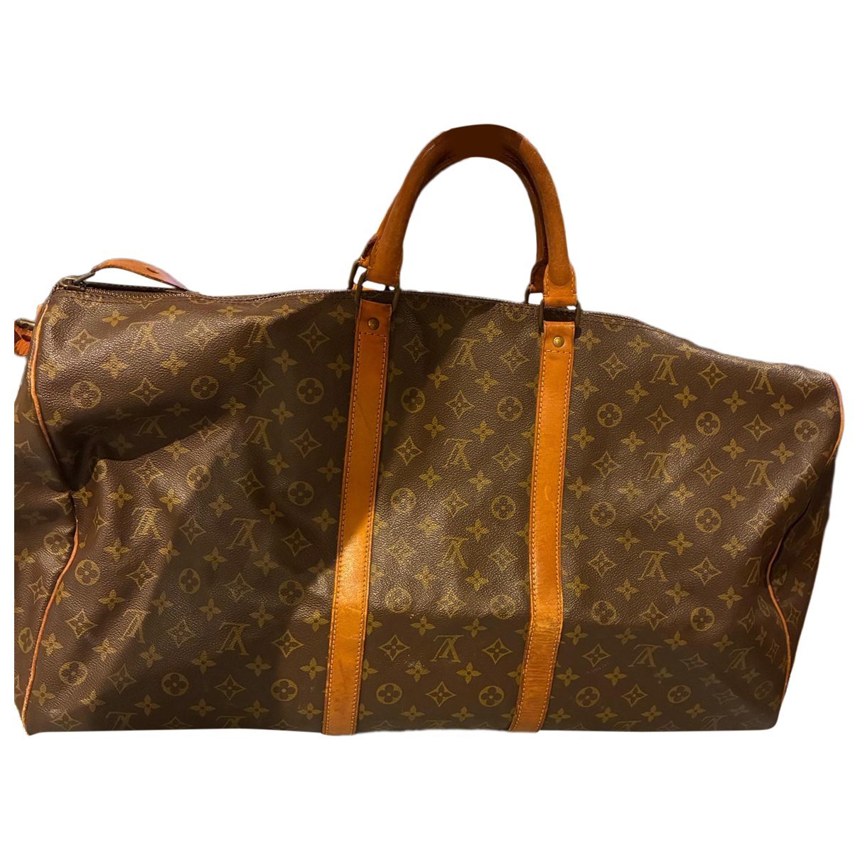 Keepall leather travel bag