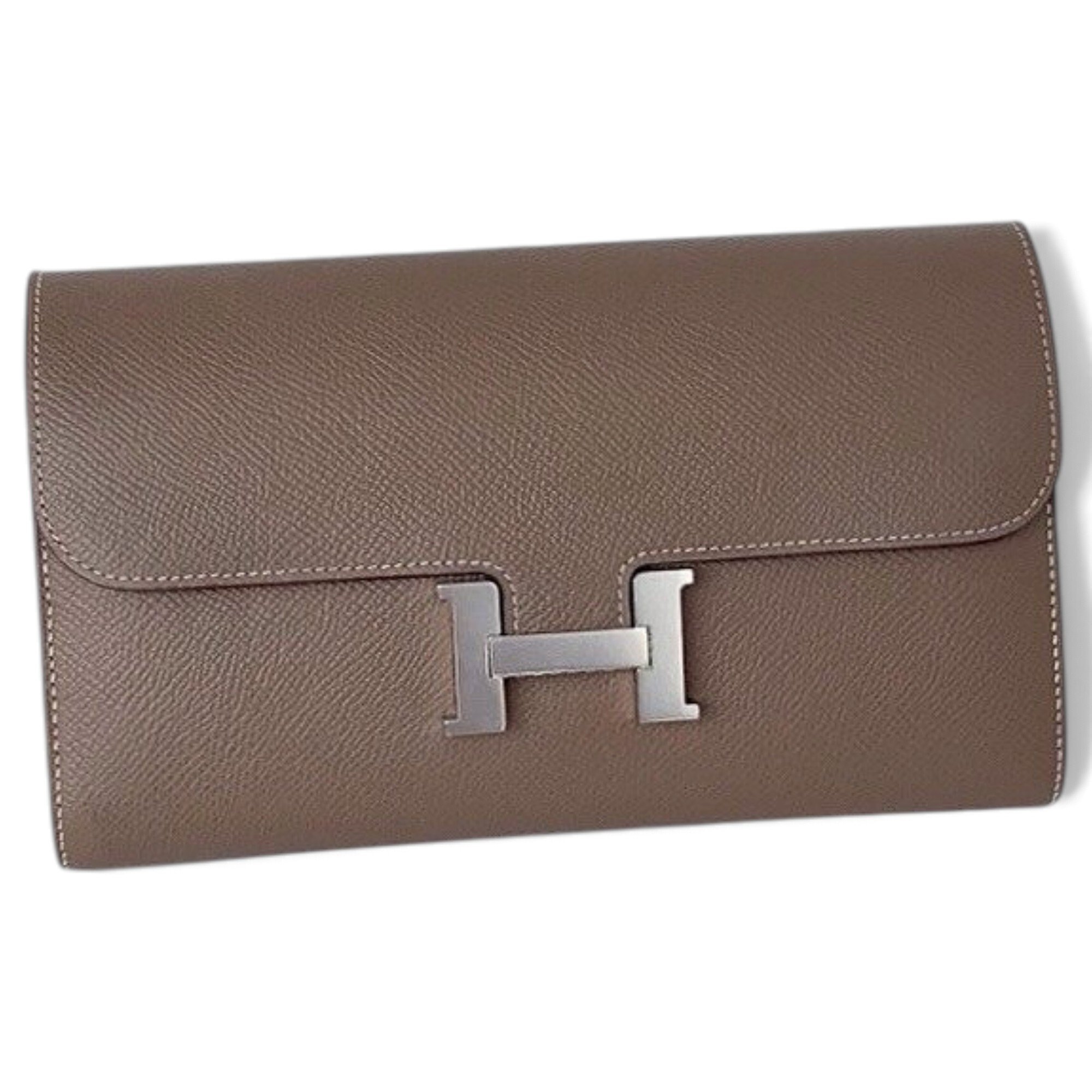 Leather clutch bag