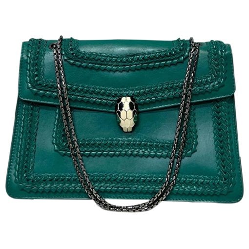 Serpenti leather handbag