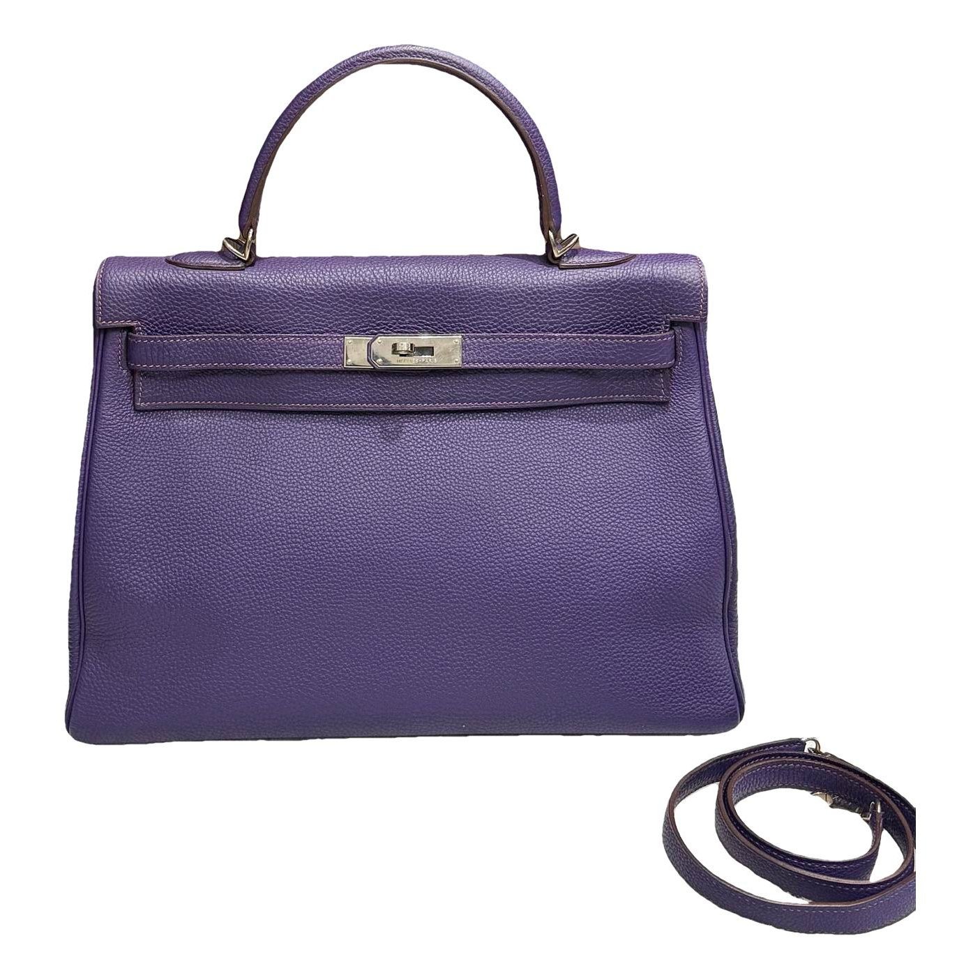 Hermes Kelly 35 Handbag Iris