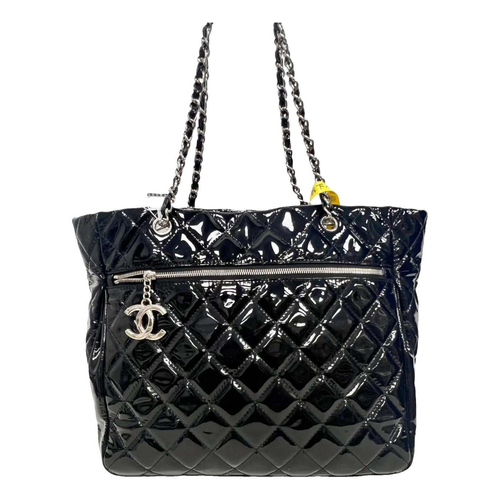 Petite Shopping Tote patent leather handbag