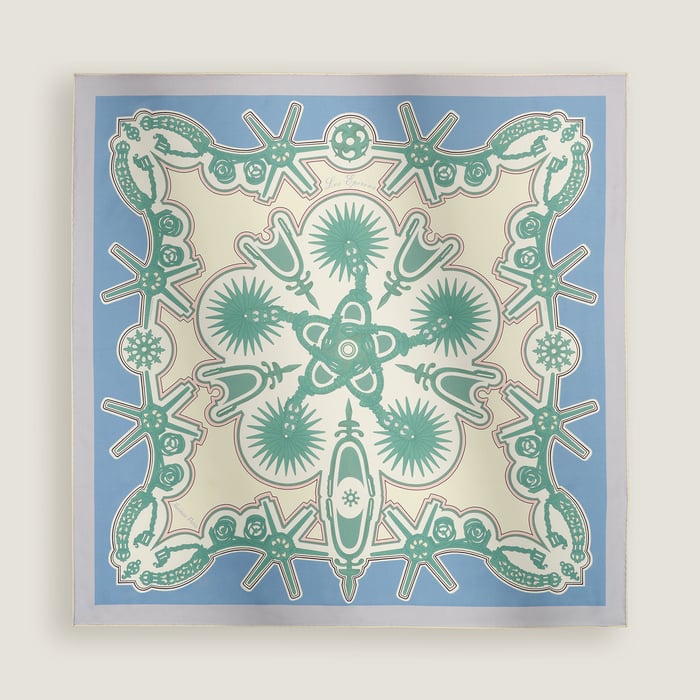 Les Eperons Double Face Scarf 90