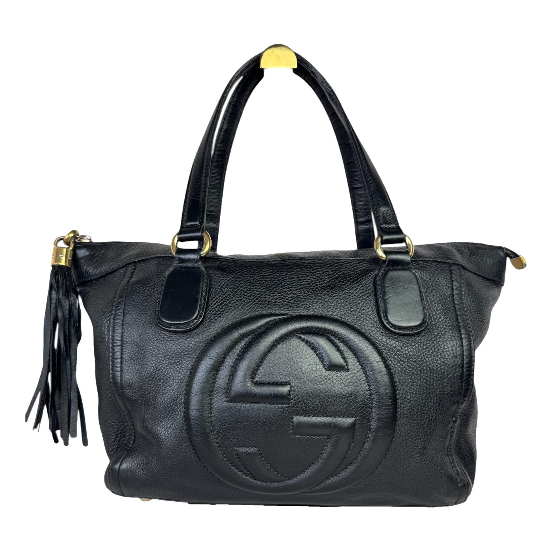 Soho Top Handle leather handbag