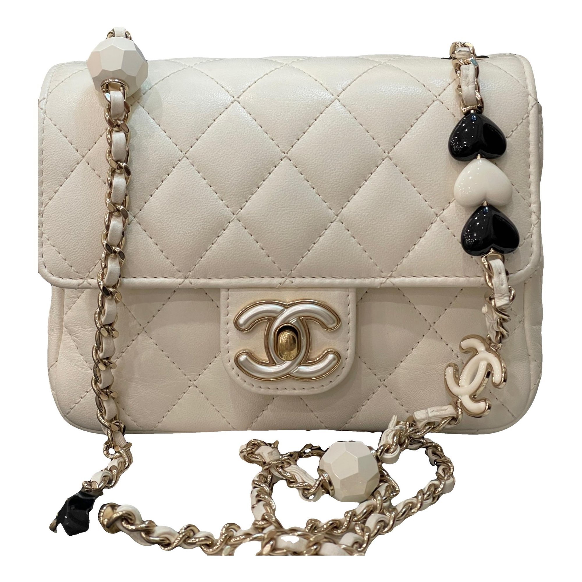 Trendy CC Flap leather handbag