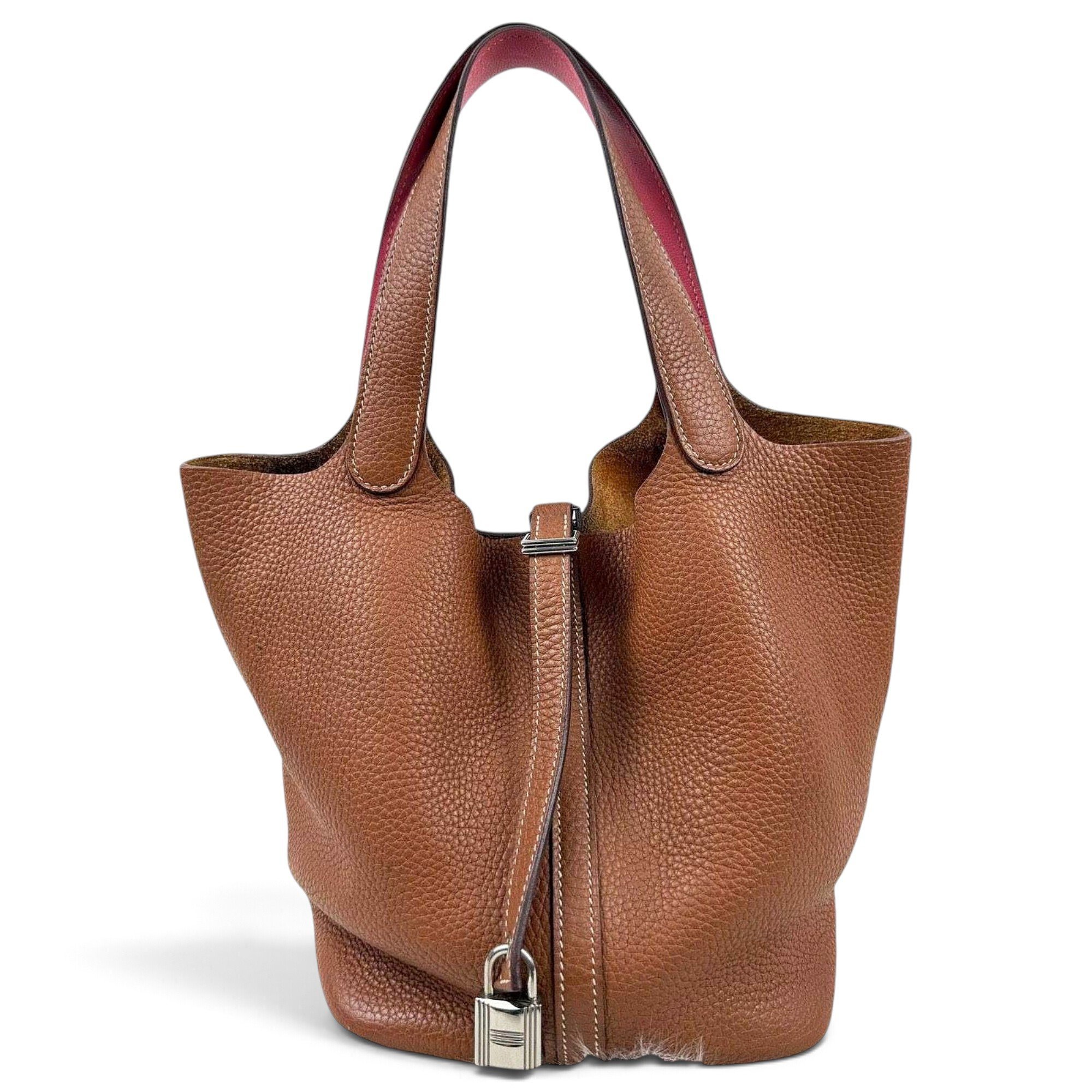 Picotin leather handbag