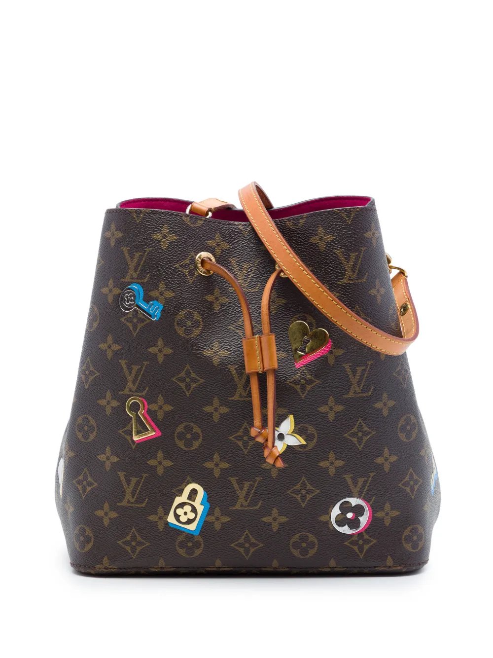 2019 Monogram Love Lock Neonoe MM bucket bag
