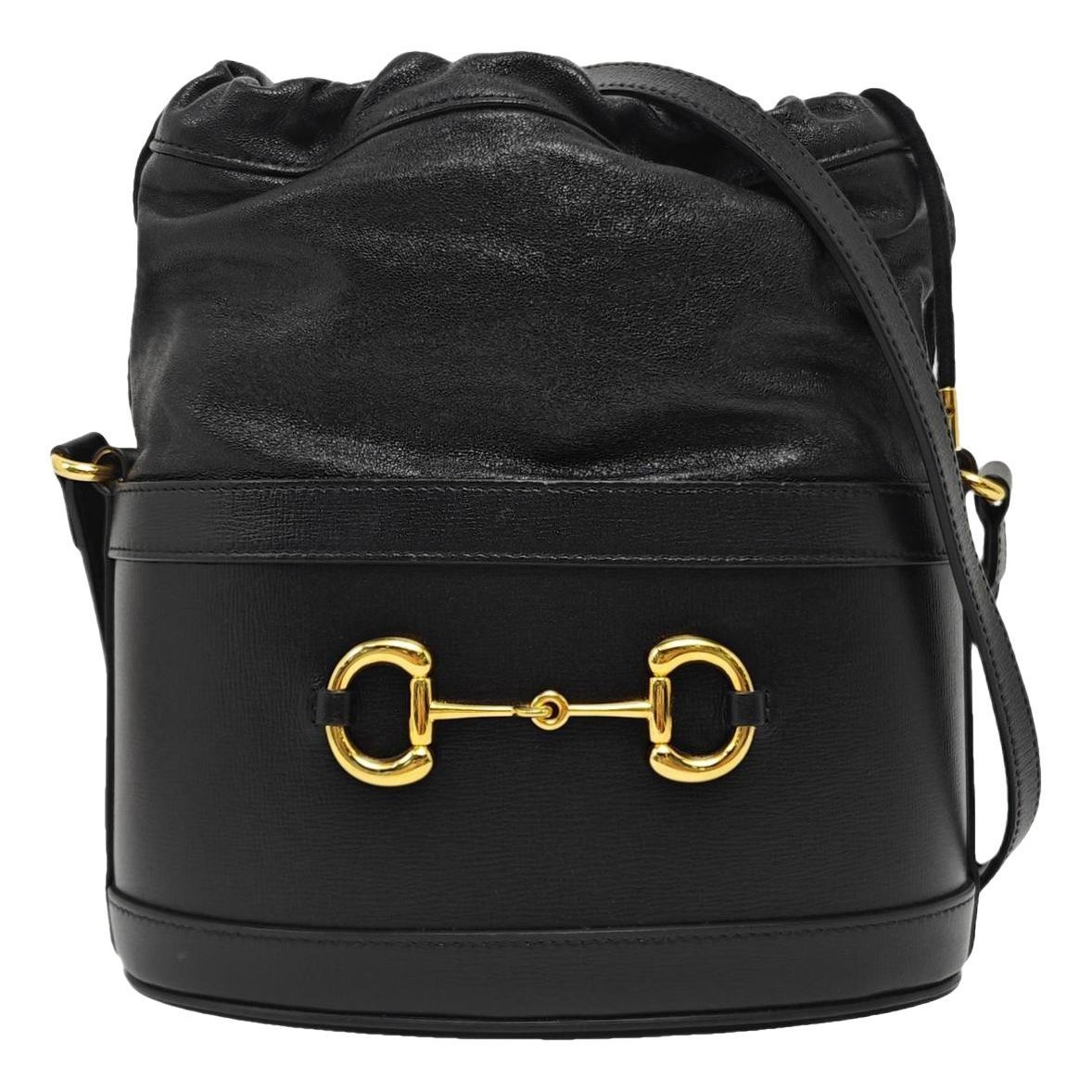 Horsebit 1955 Bucket leather crossbody bag