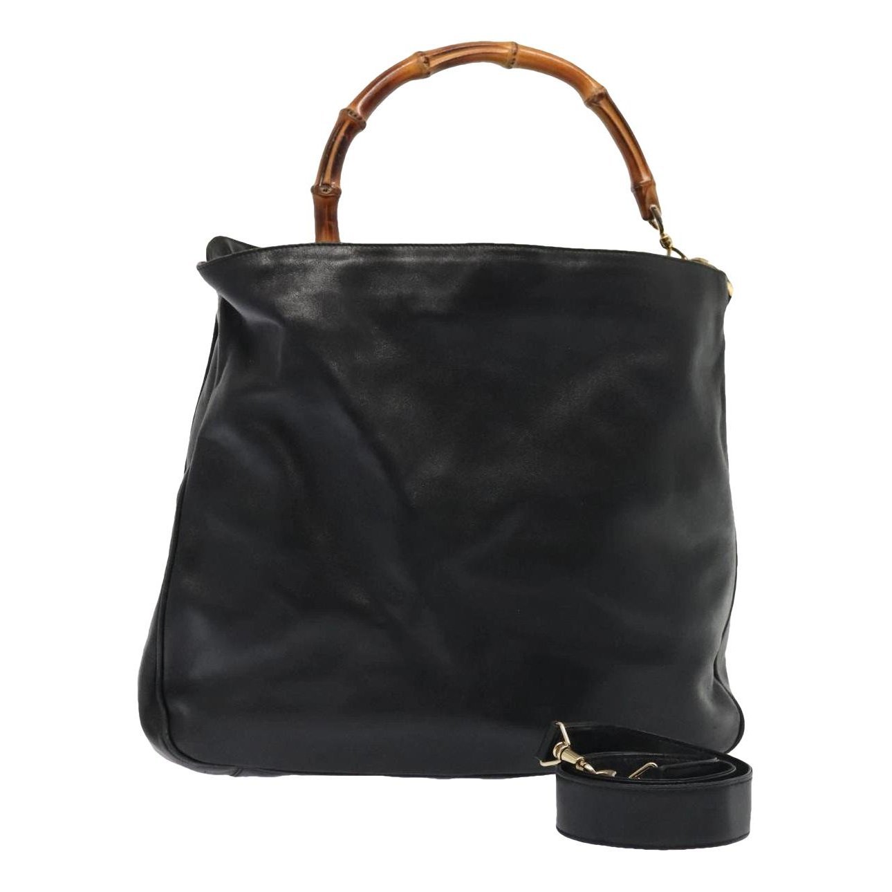 Bamboo leather handbag
