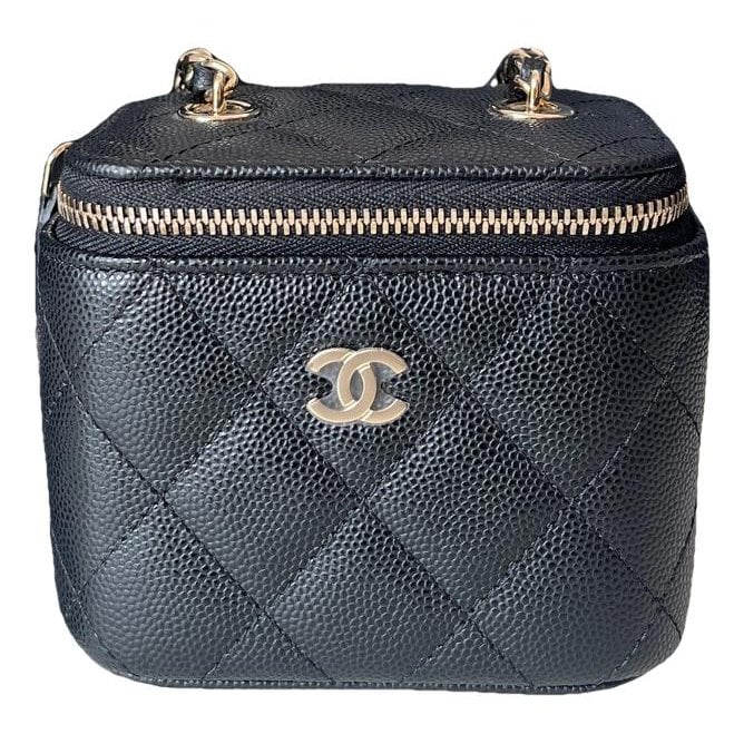 Trendy CC Vanity pony-style calfskin handbag
