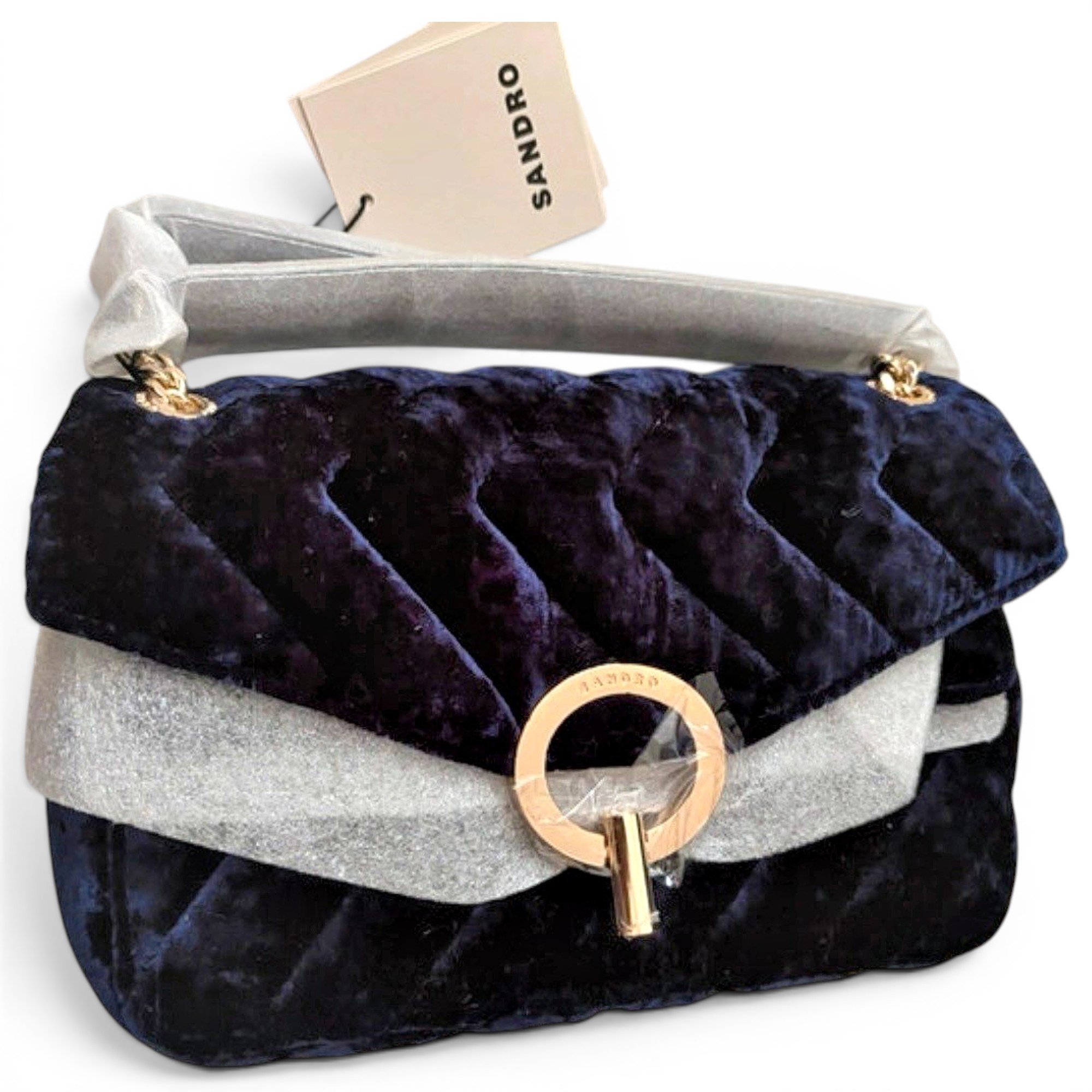 Yza velvet handbag