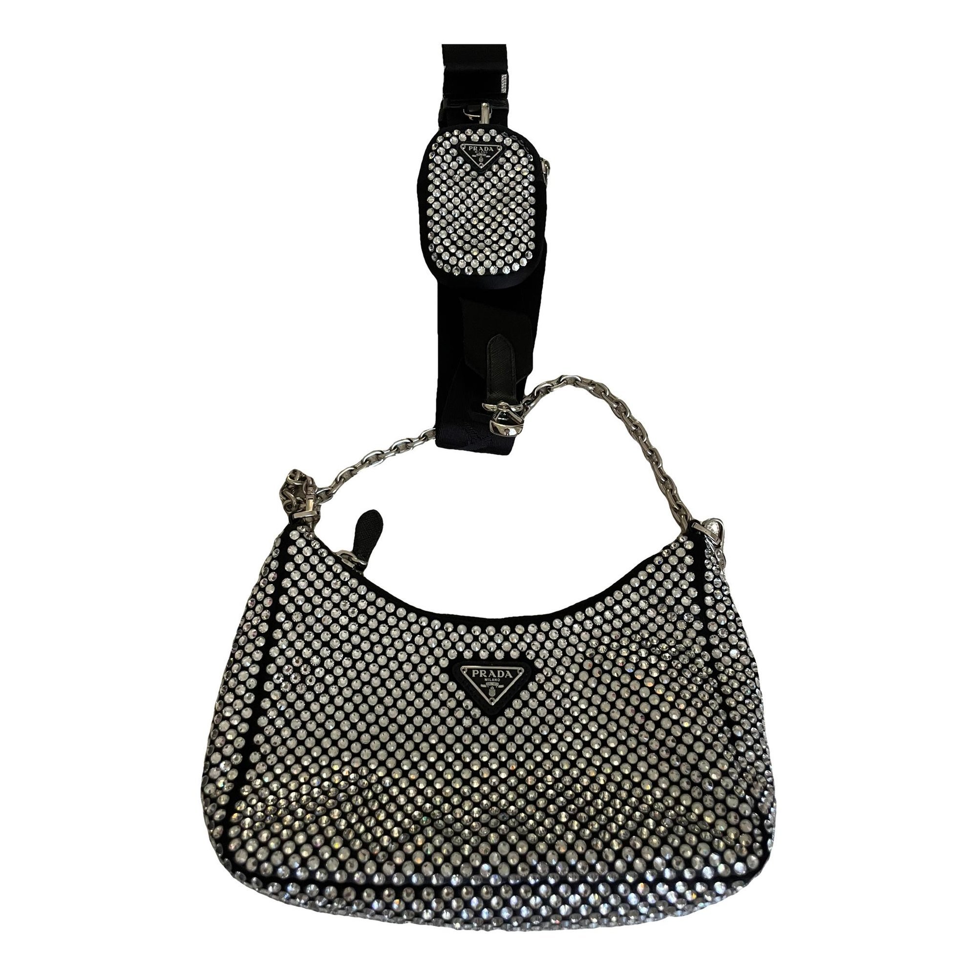 Re-edition glitter handbag