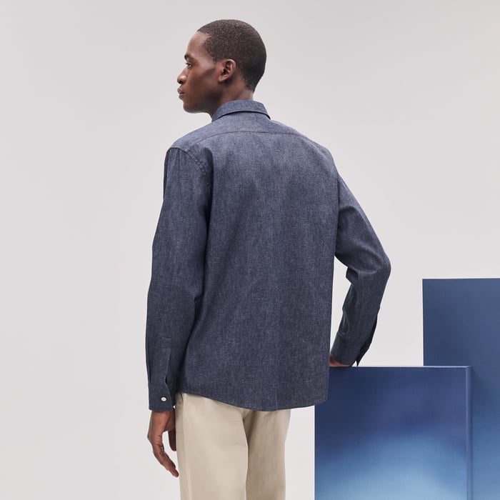 Indigo Straight Cut Shirt