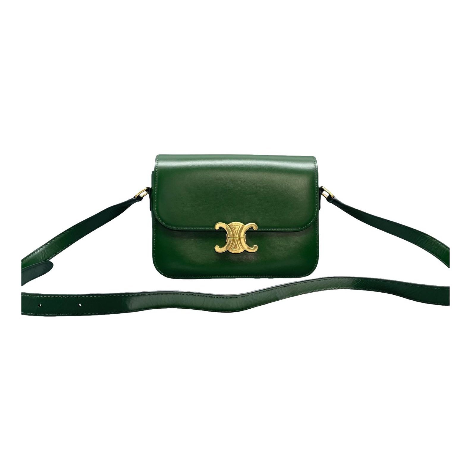 Triomphe leather handbag