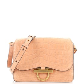 Salvatore Ferragamo Joanne Shoulder Bag Crocodile Medium