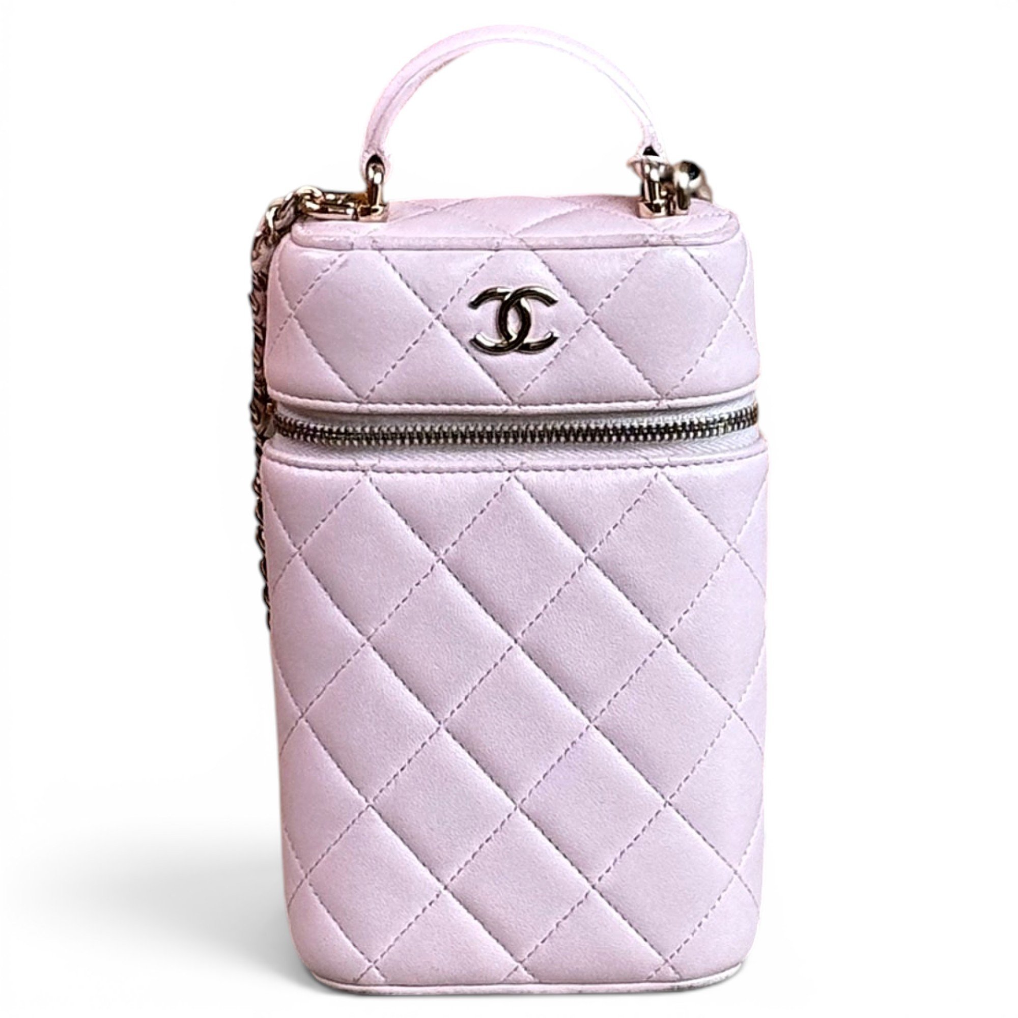 Trendy CC Vanity leather handbag