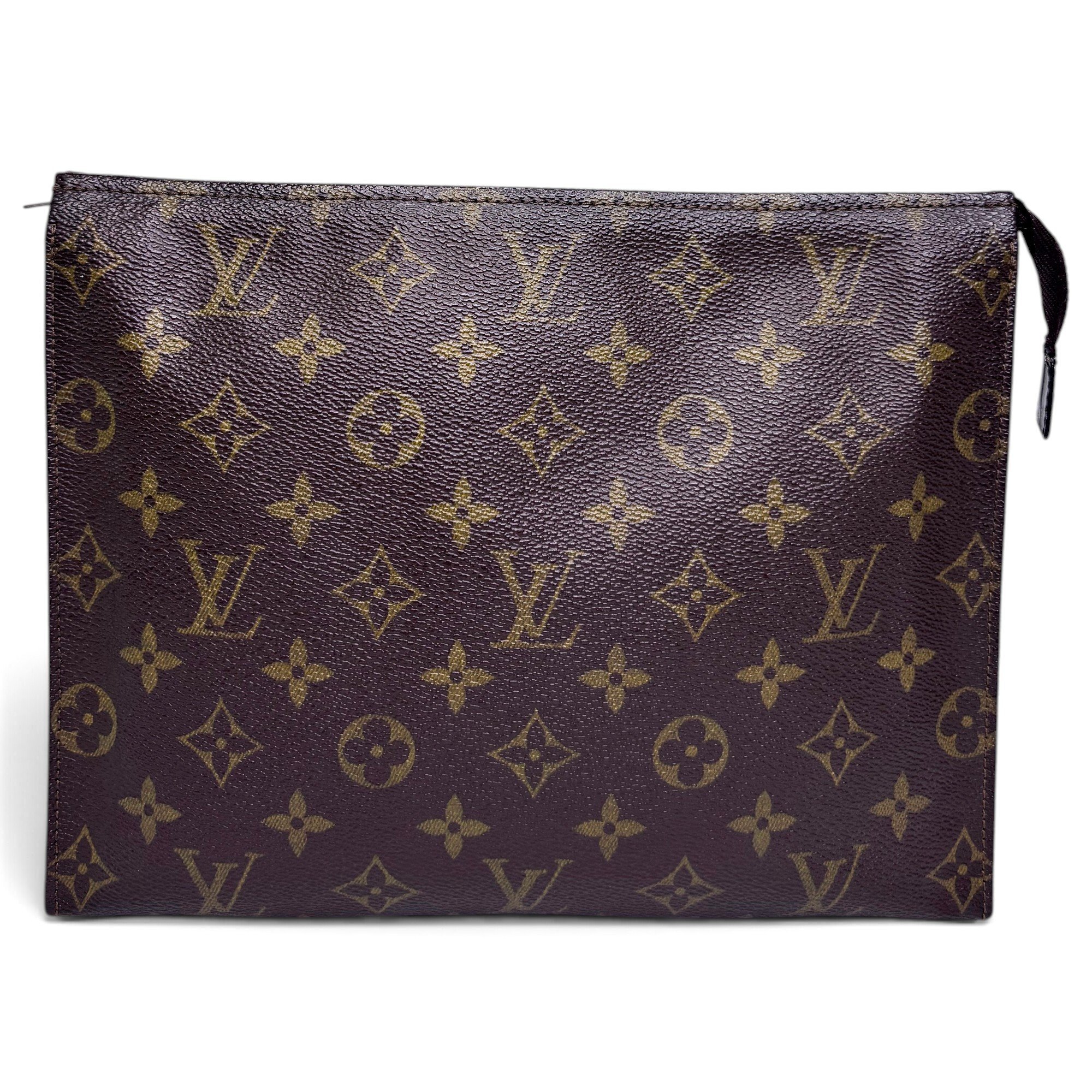 Leather clutch bag