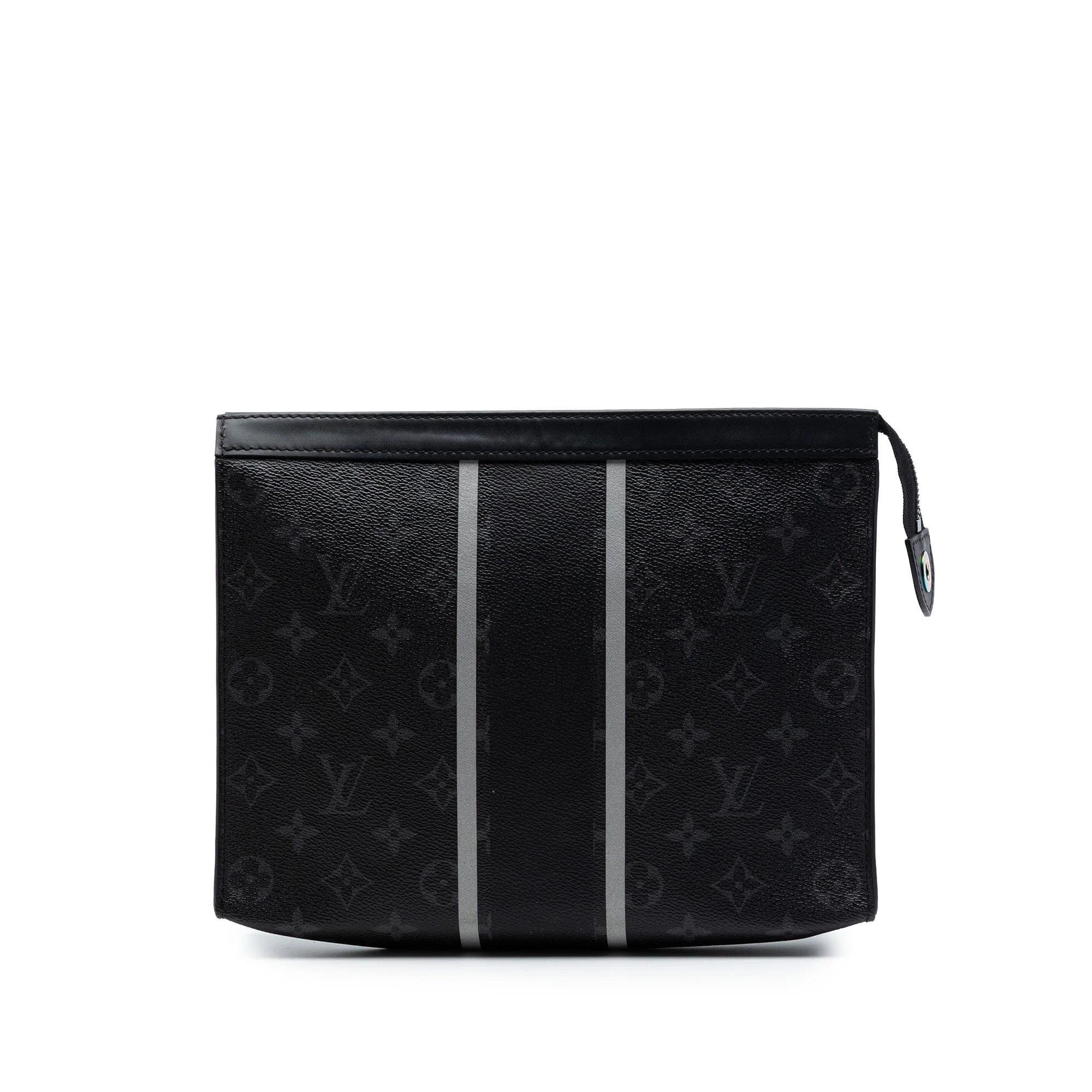Leather clutch bag