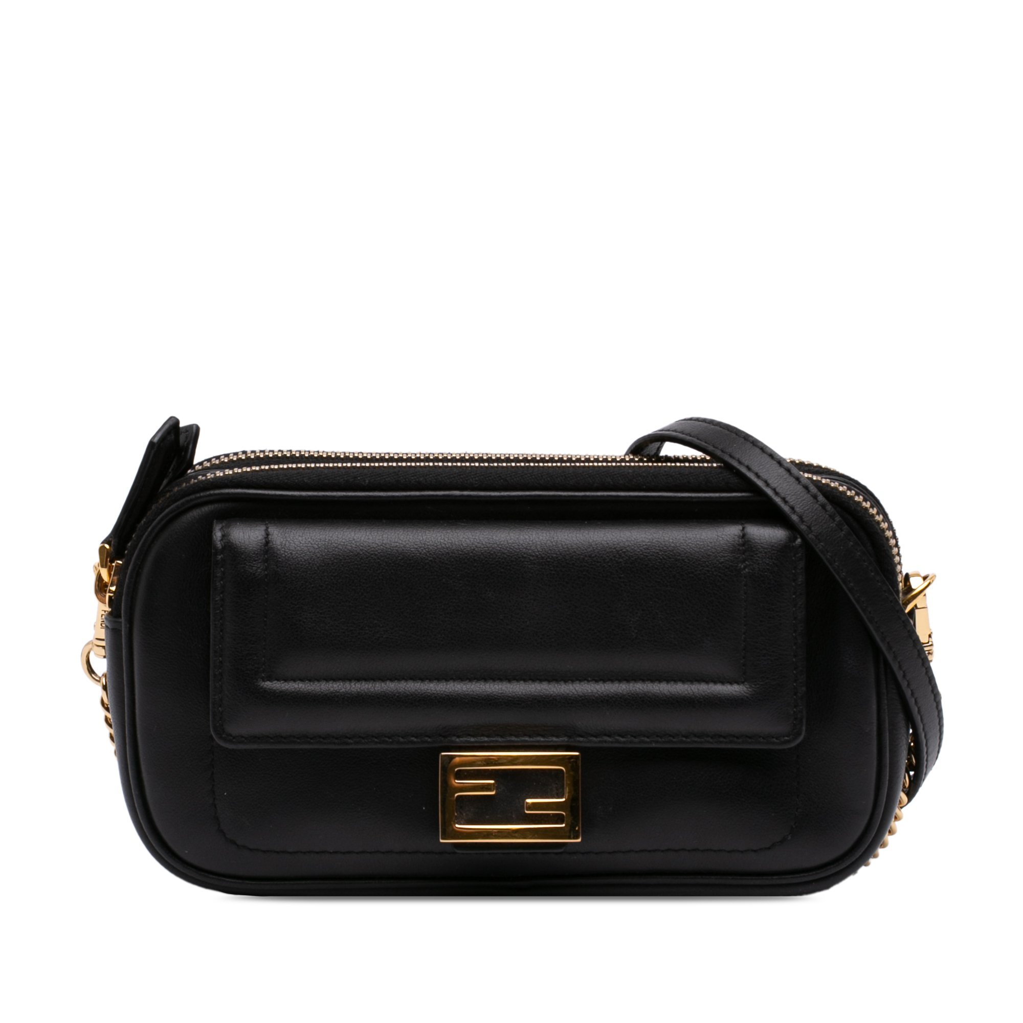 Baguette leather handbag
