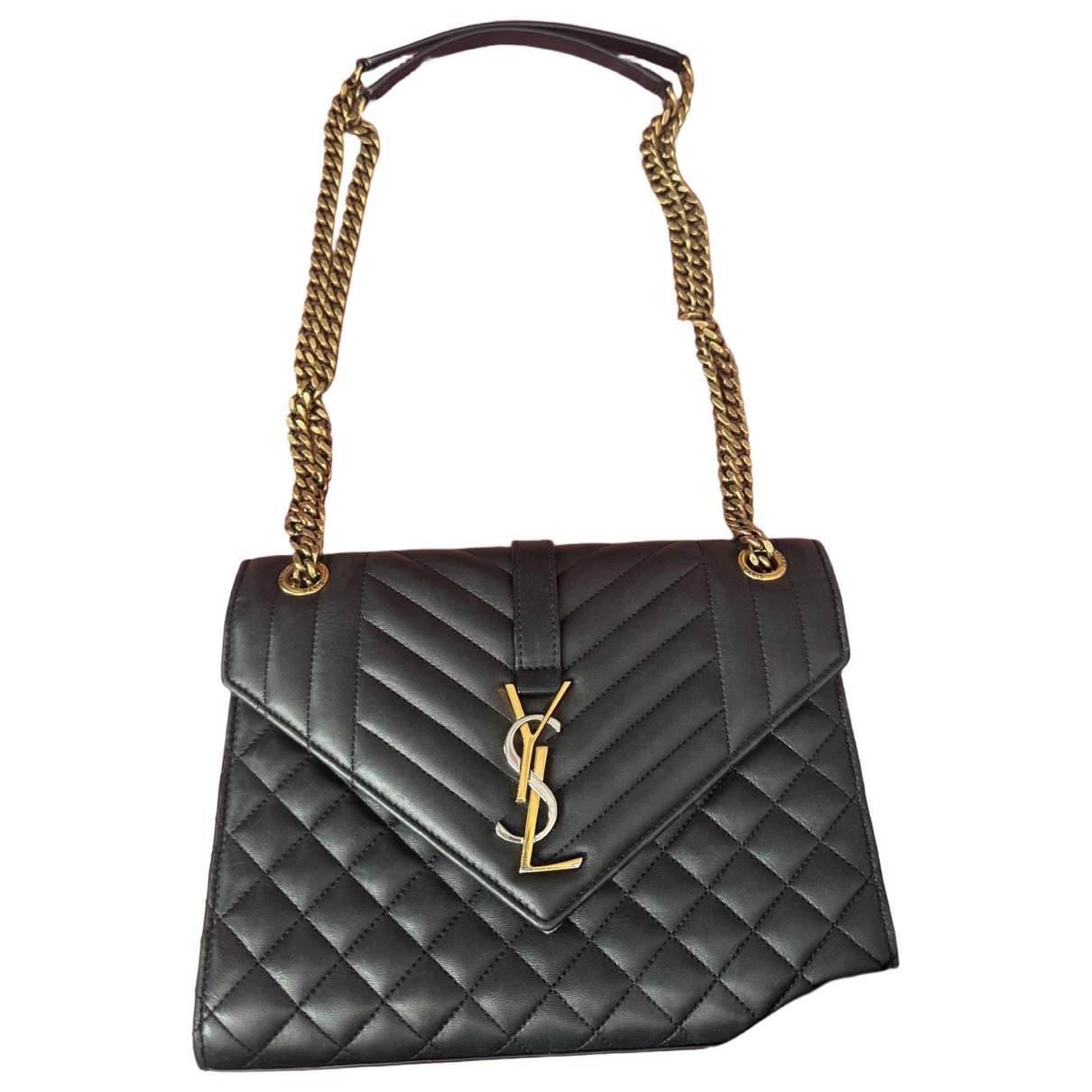 Envelope leather handbag