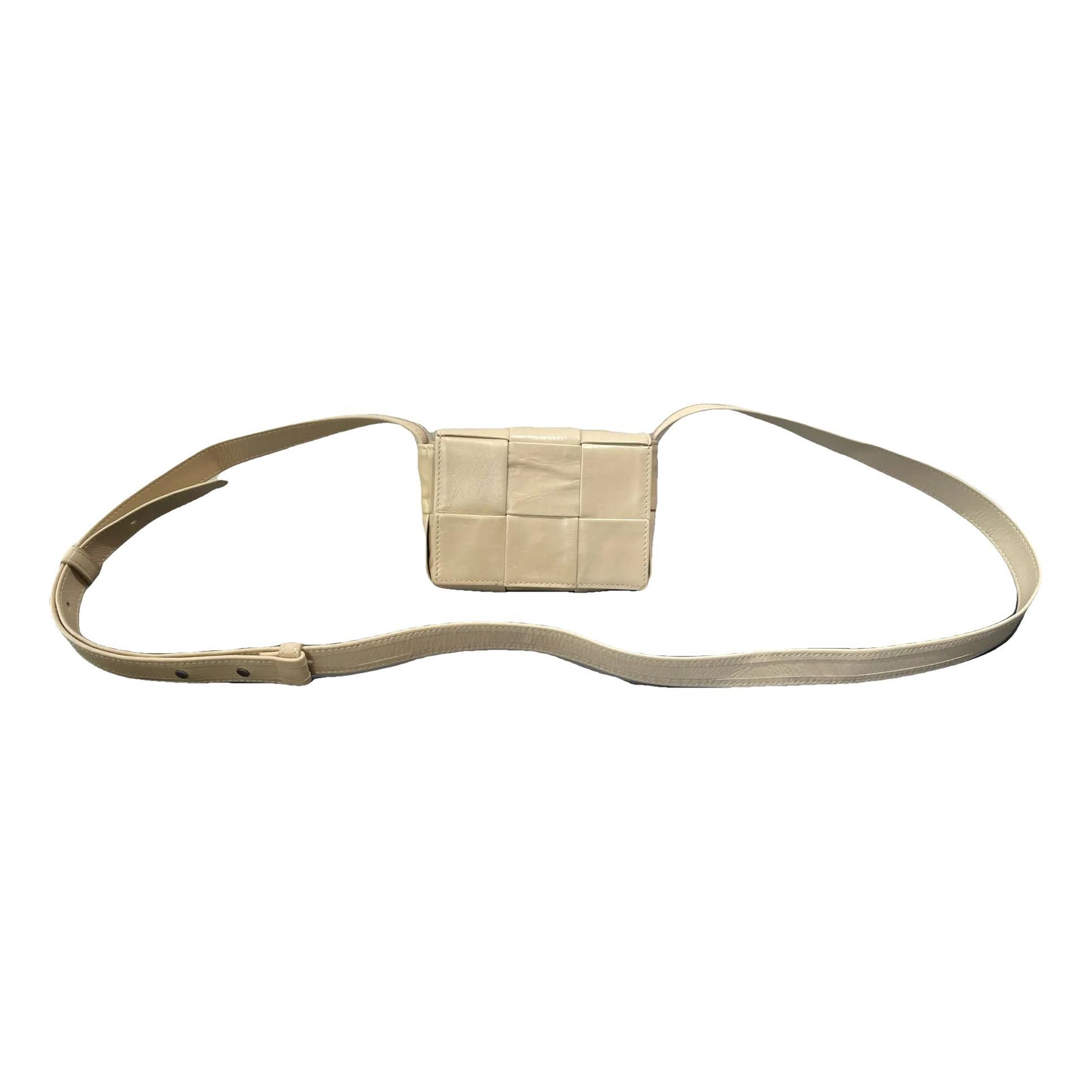 Cassette leather crossbody bag