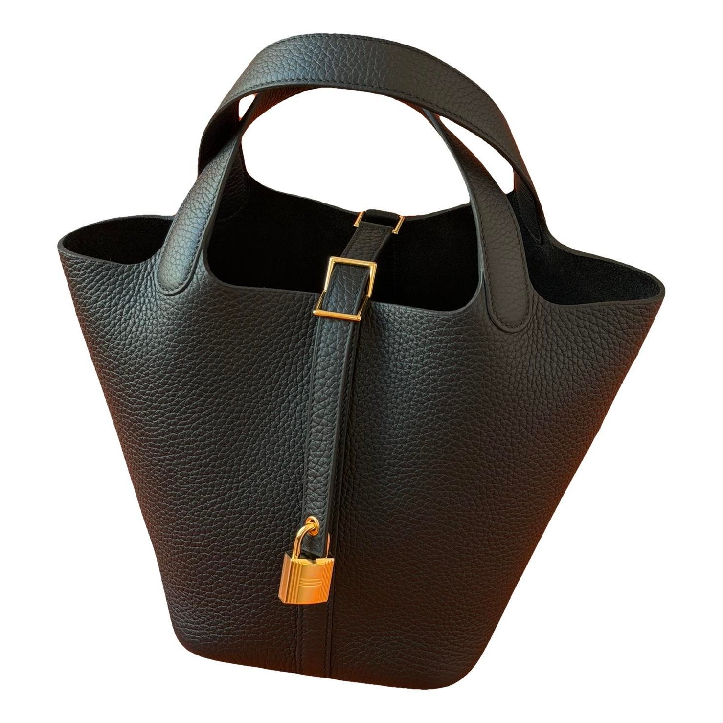 Picotin leather tote