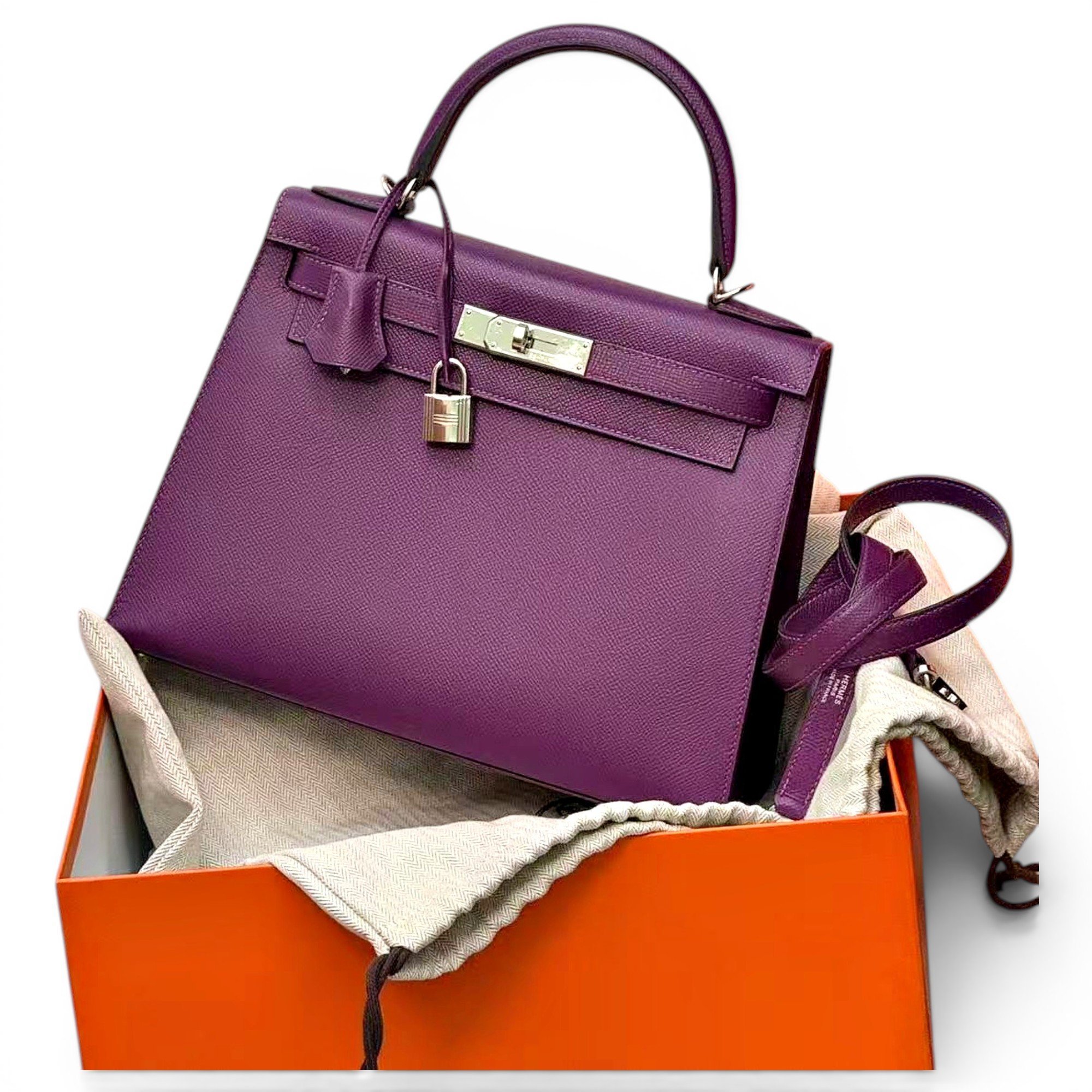 Kelly 28 leather handbag