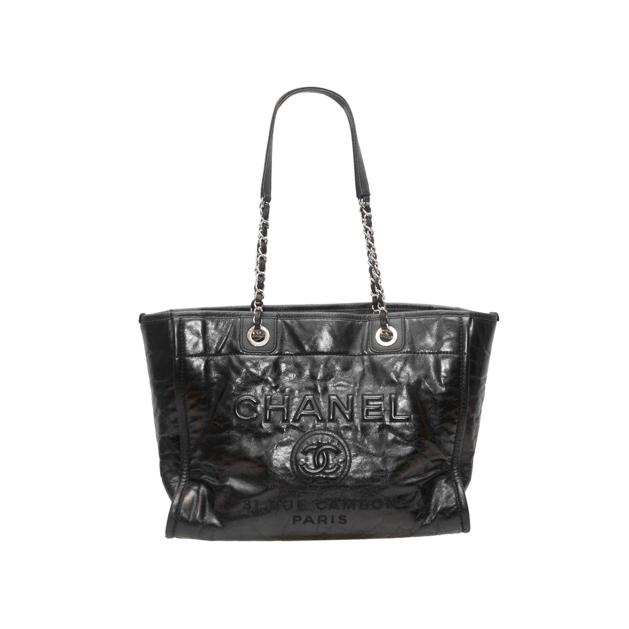 Deauville patent leather handbag