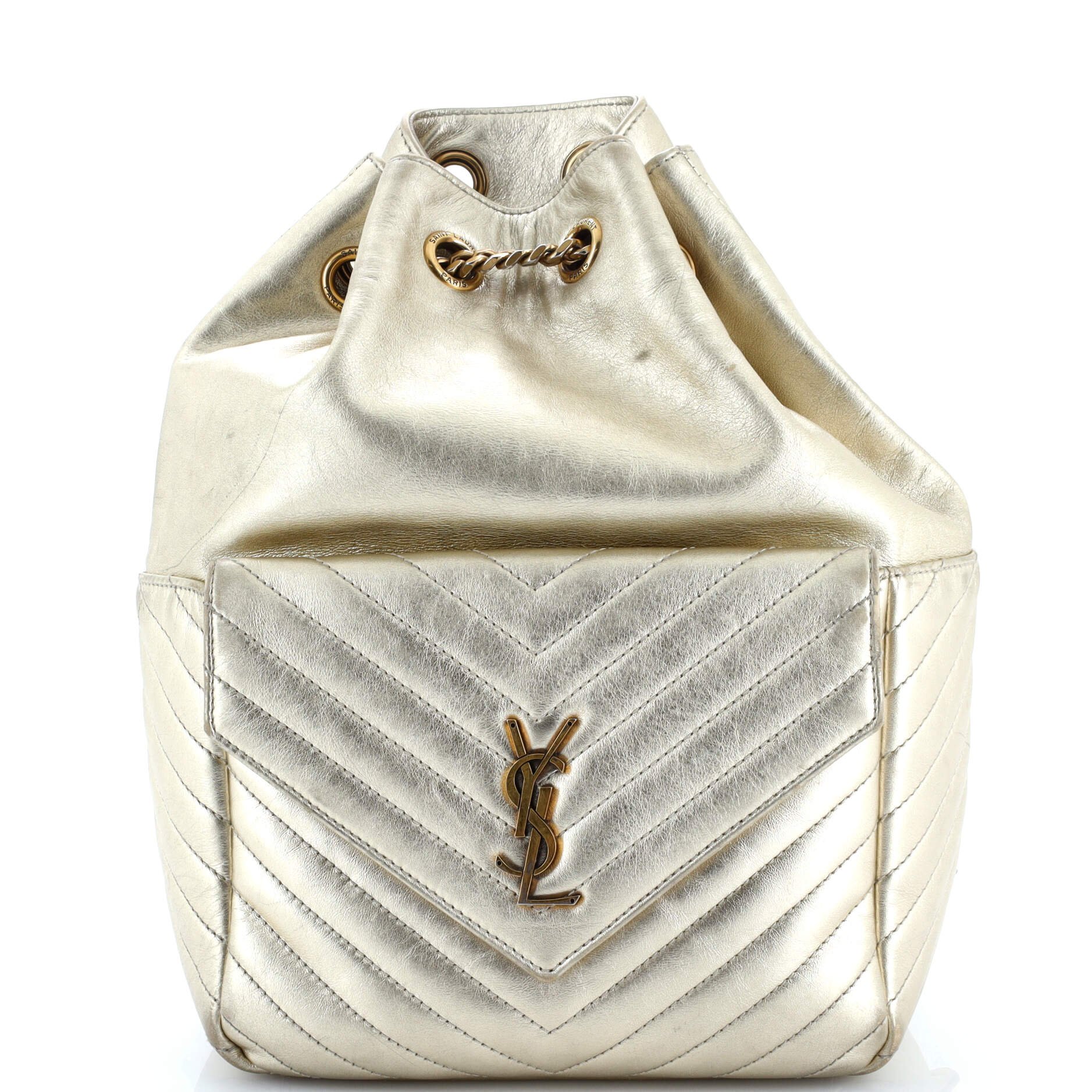 Saint Laurent Joe Backpack Matelasse Chevron Leather