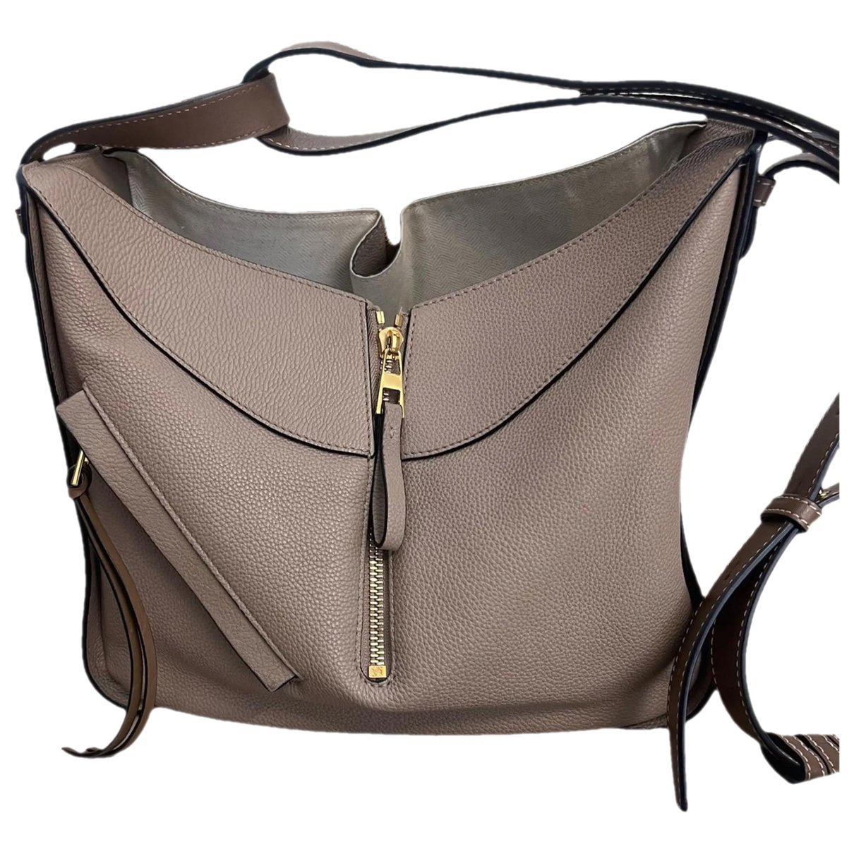 Hammock leather handbag
