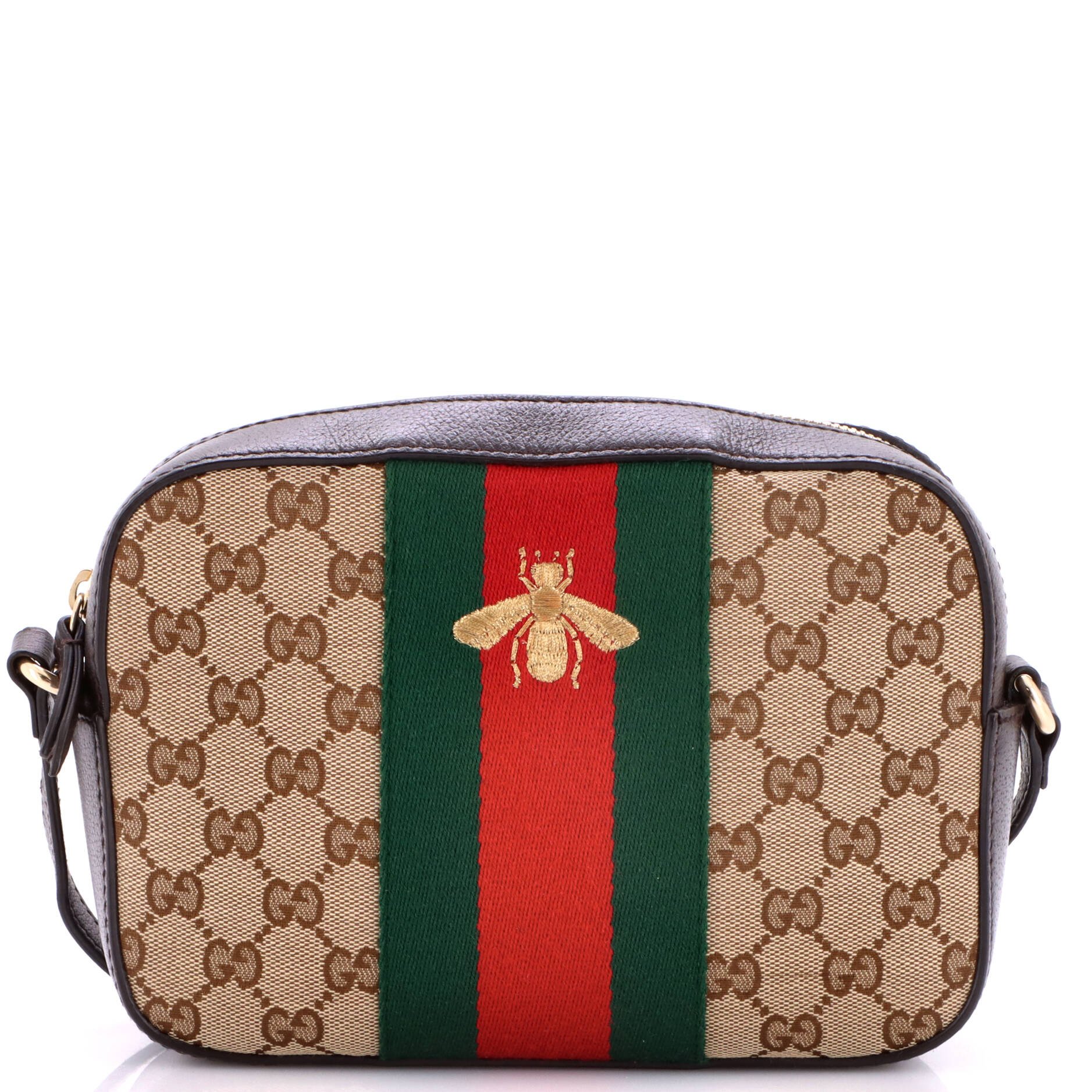 Bee Web Camera Bag GG Canvas