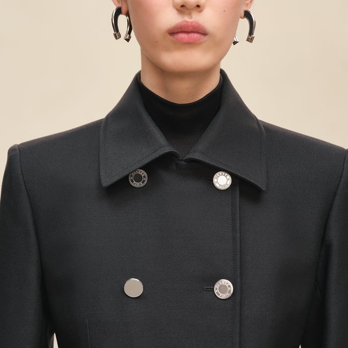 Noir Short Pea Coat