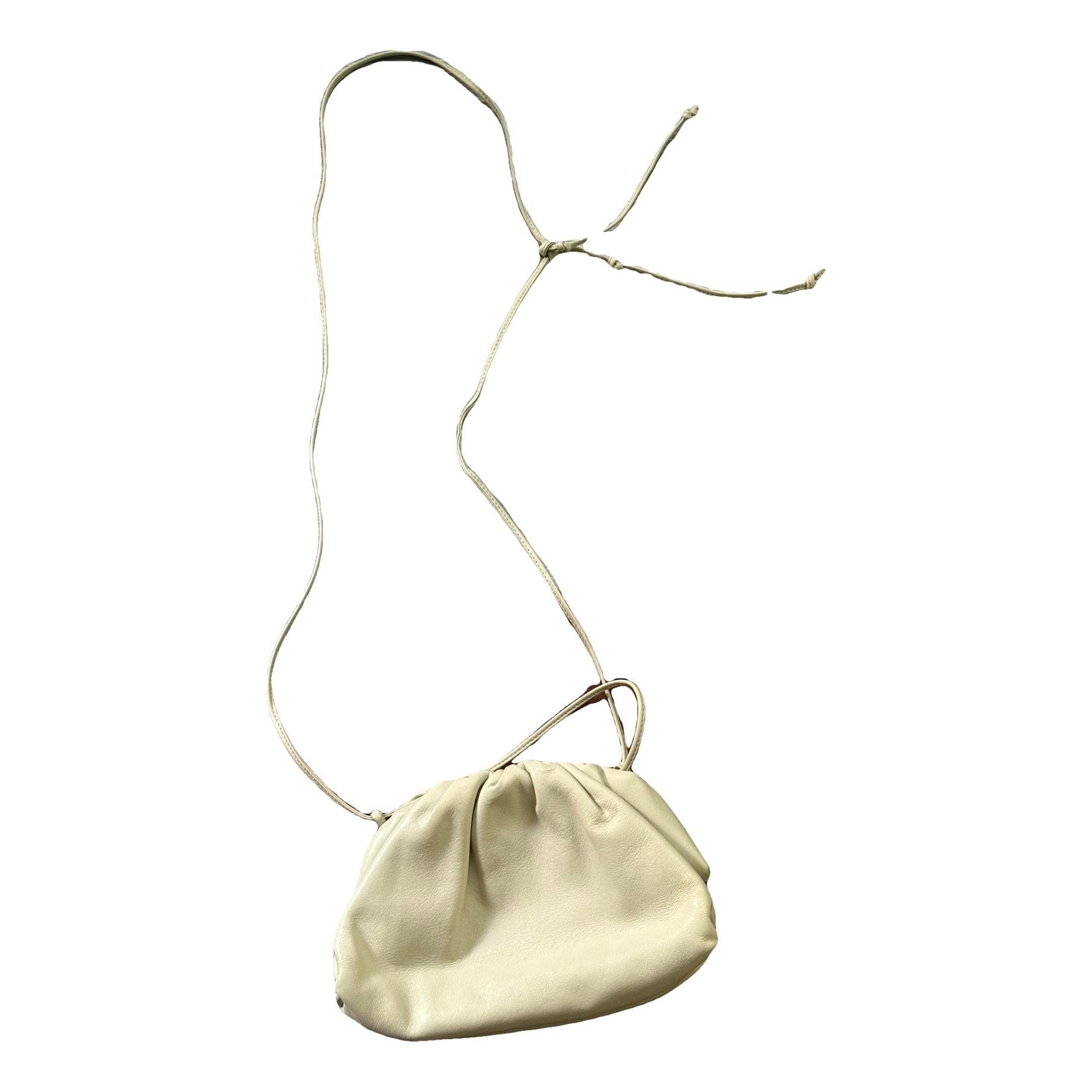 Pouch leather clutch bag